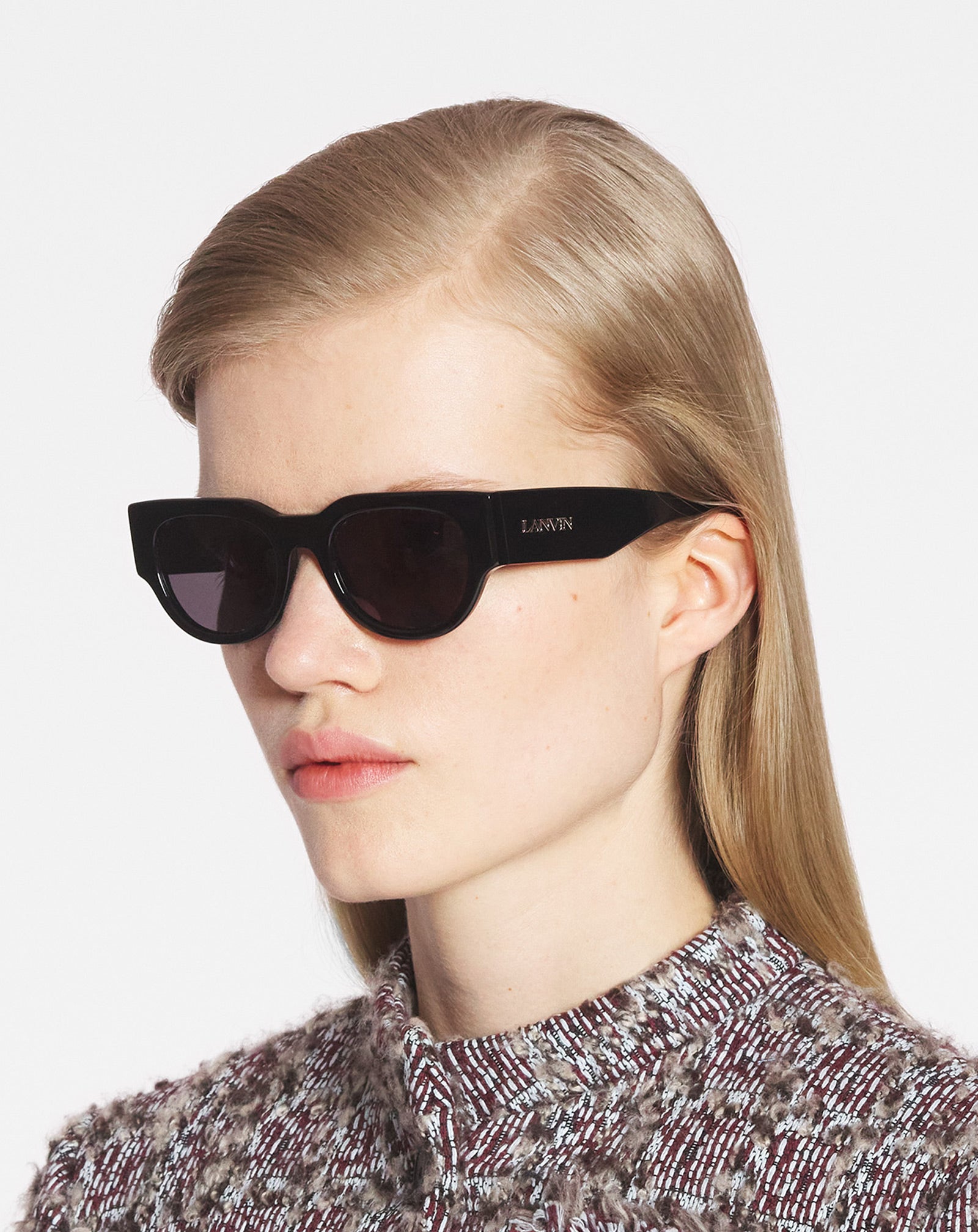 Black Lanvin Signature Sunglasses | Lanvin