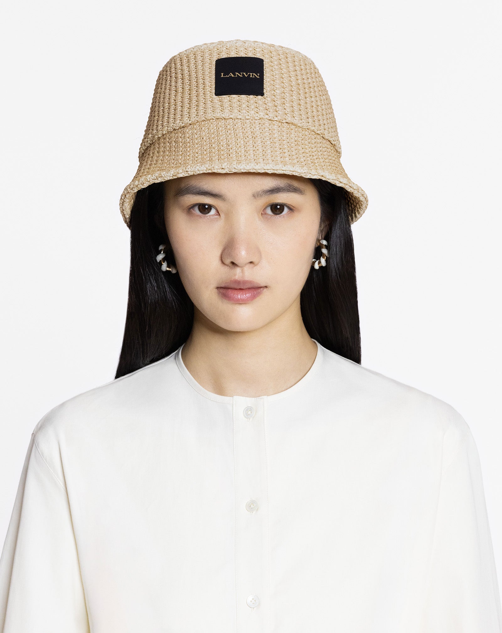 LANVIN ÉTÉ RAFFIA BUCKET HAT