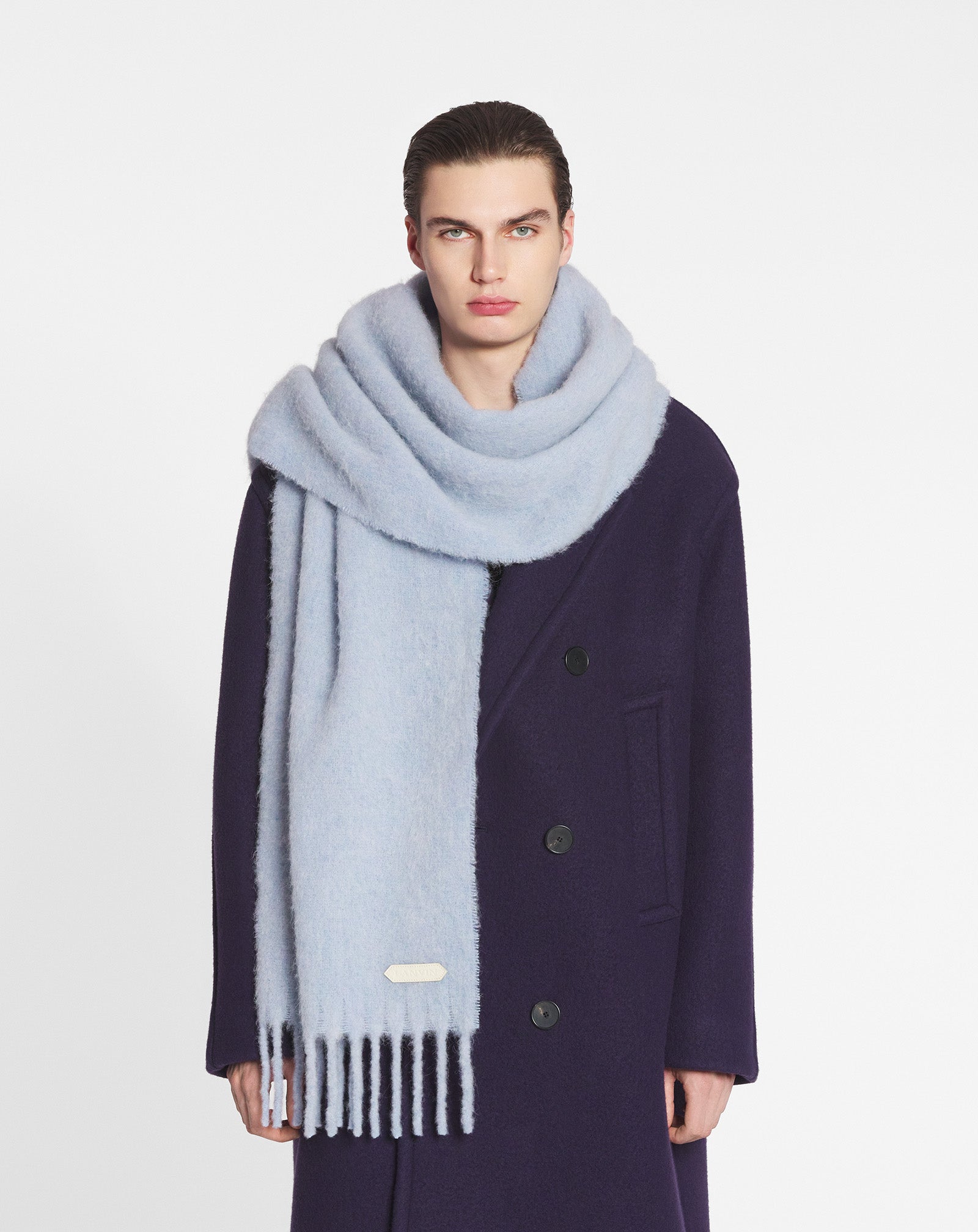LANVIN FRINGED SCARF IN WOOL
