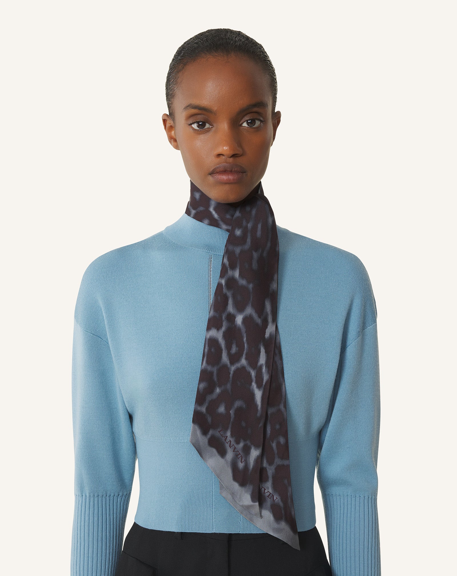 LEOPARD PRINT SILK TWILLY