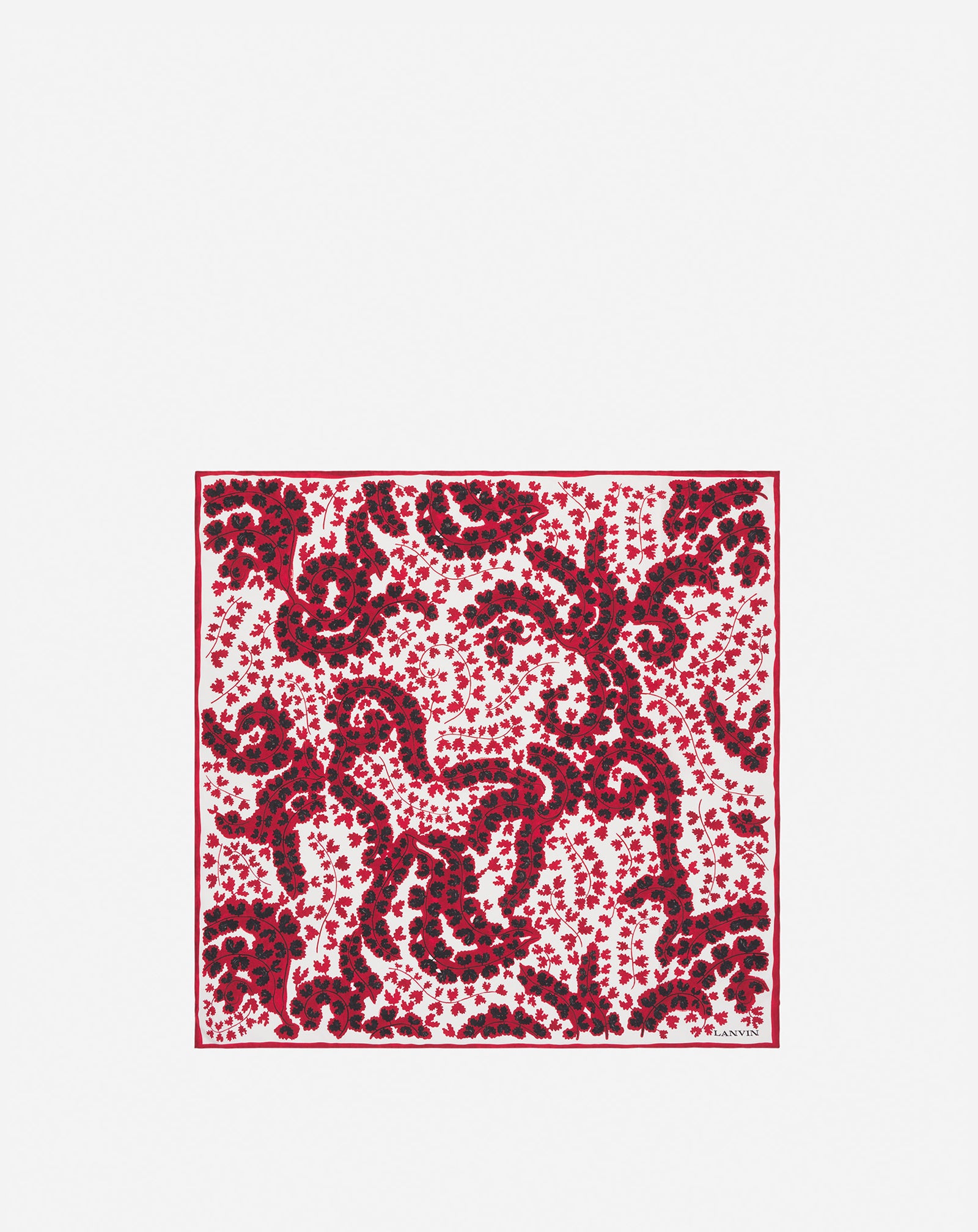 LANVIN ÉTÉ SILK SCARF WITH A RATEAU PRINT