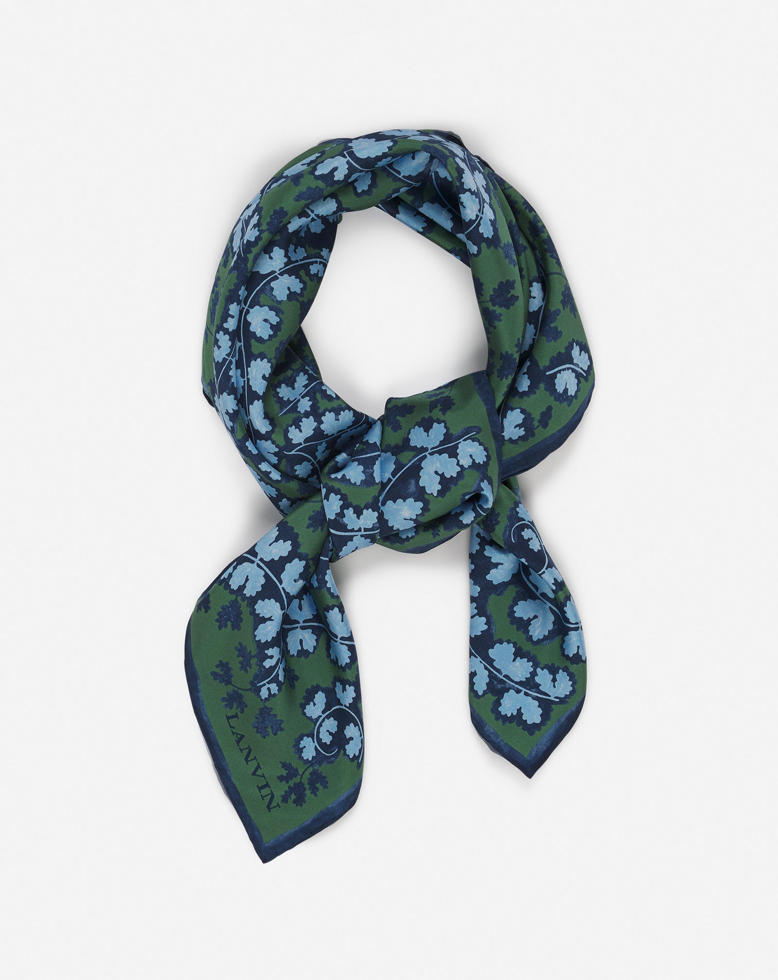 LANVIN ÉTÉ SILK SCARF WITH A RATEAU PRINT