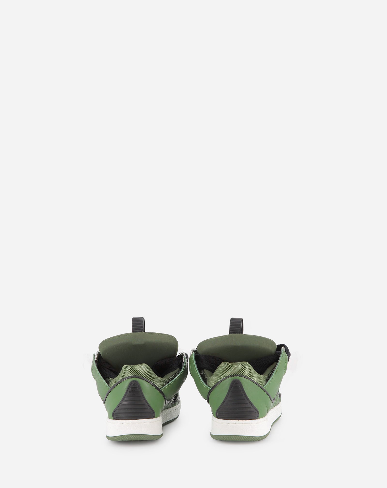 GREEN LACE-UP SNEAKERS