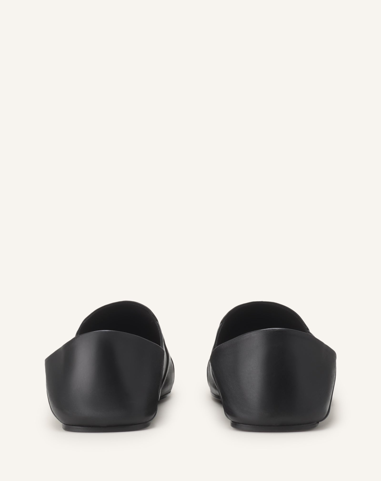BLACK SOFT LOAFERS IN LEATHER