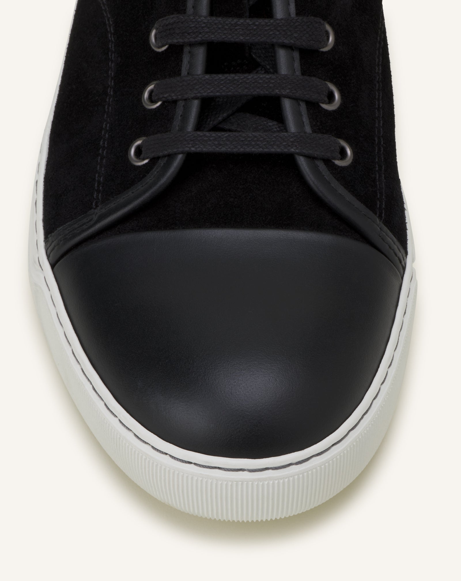 BLACK DBB1 SNEAKERS IN LEATHER AND SUEDE