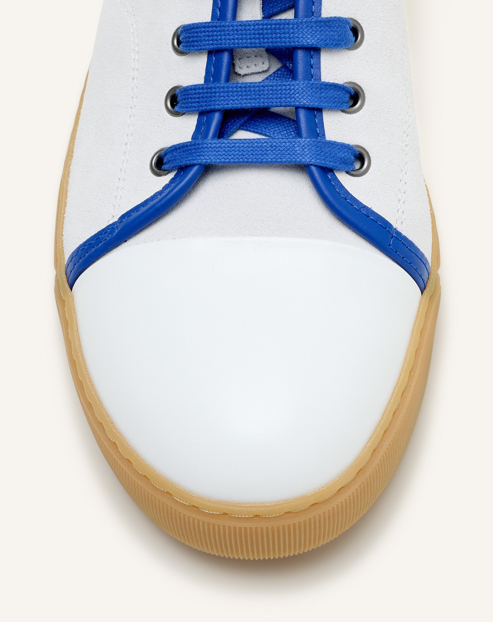 BLUE DBB1 SNEAKERS IN LEATHER AND SUEDE