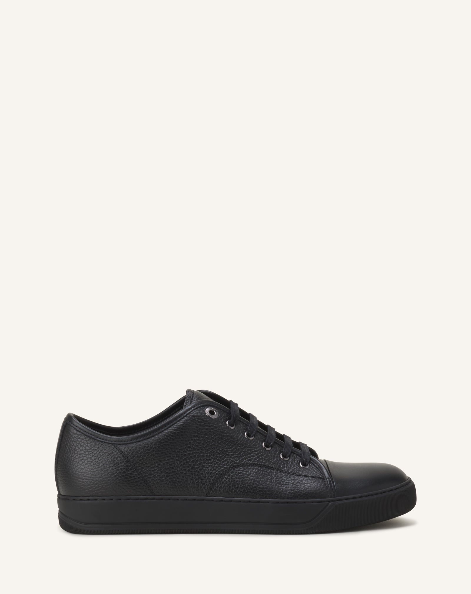 BLACK DBB1 SNEAKERS IN NAPPA AND GRAINED LEATHER