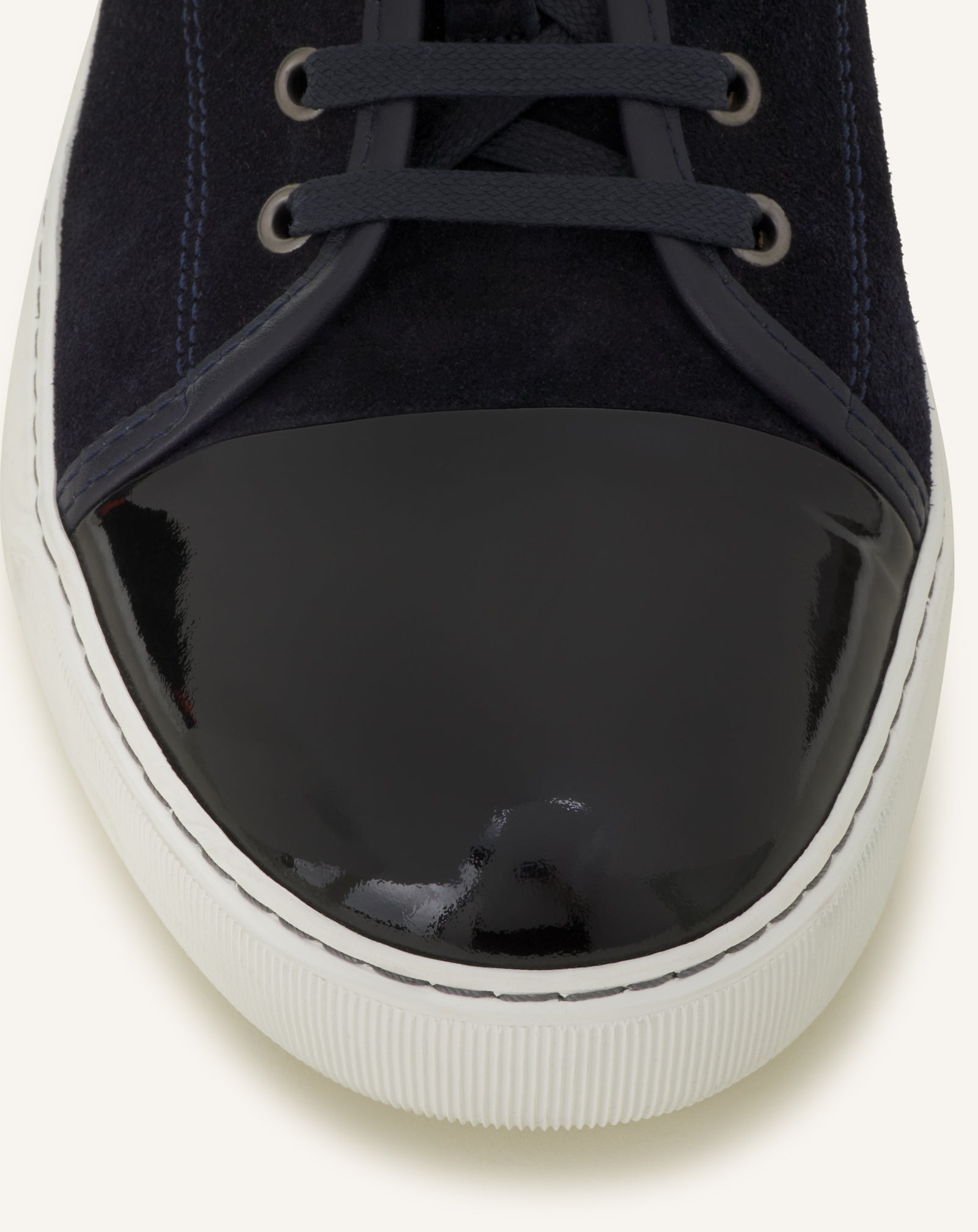 BLUE DBB1 SNEAKERS IN SUEDE AND PATENT LEATHER