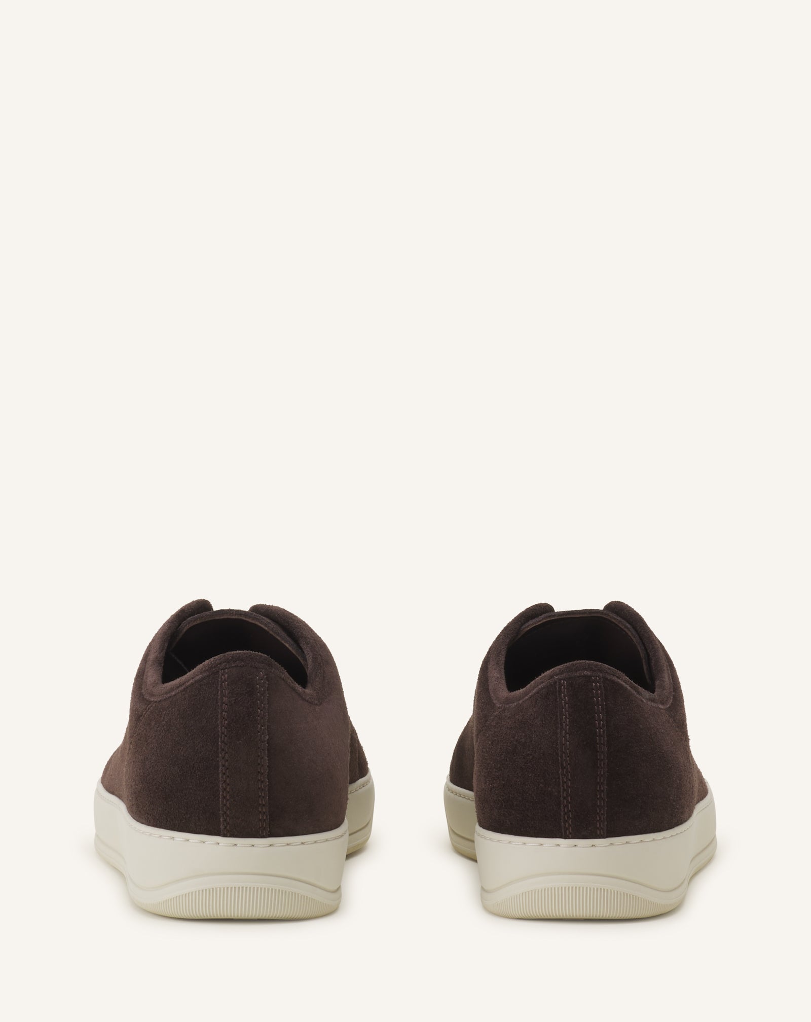 BROWN DBB1 PATENT LEATHER AND SUEDE SNEAKERS