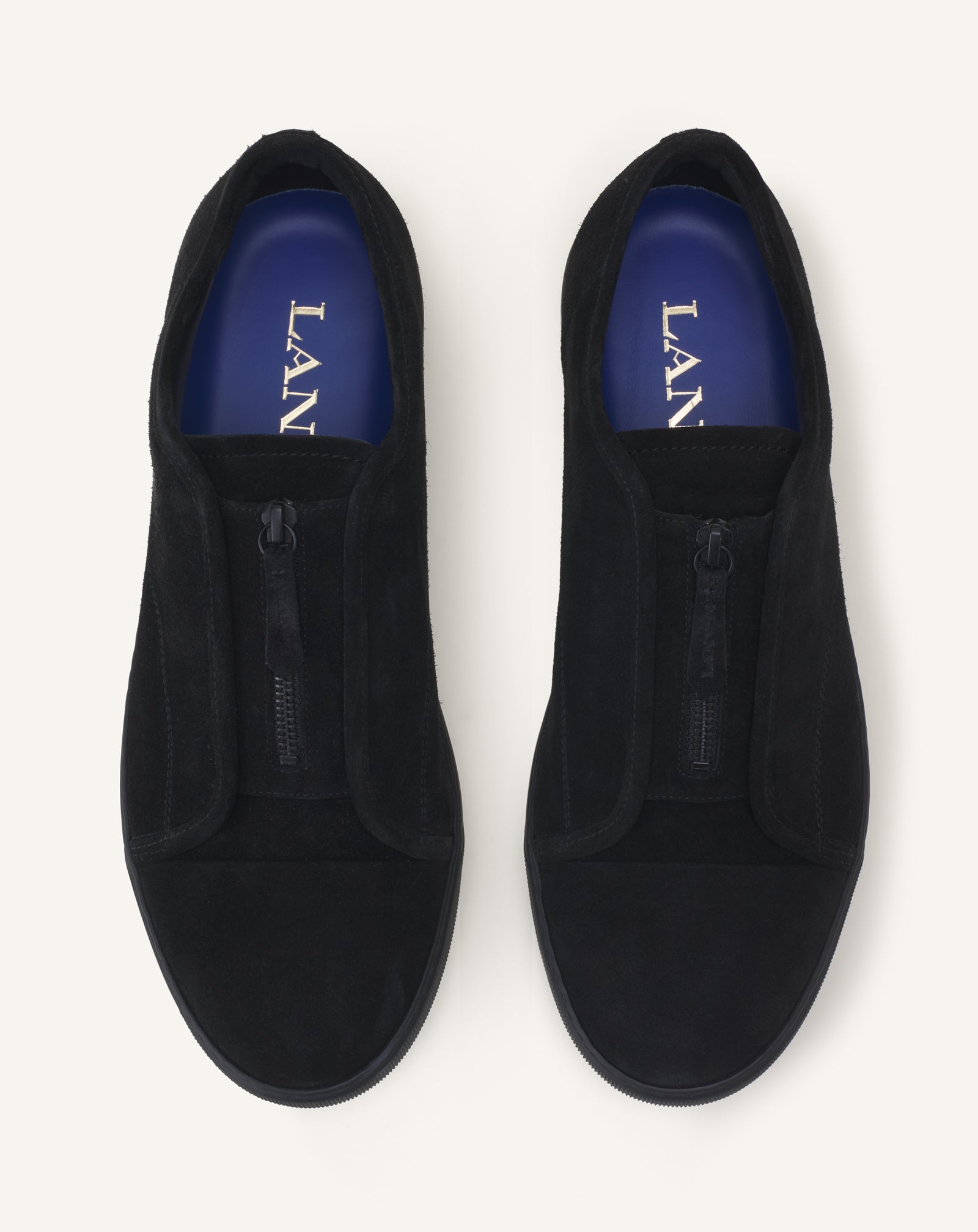 BLACK DBB1 ZIP SNEAKERS IN SUEDE