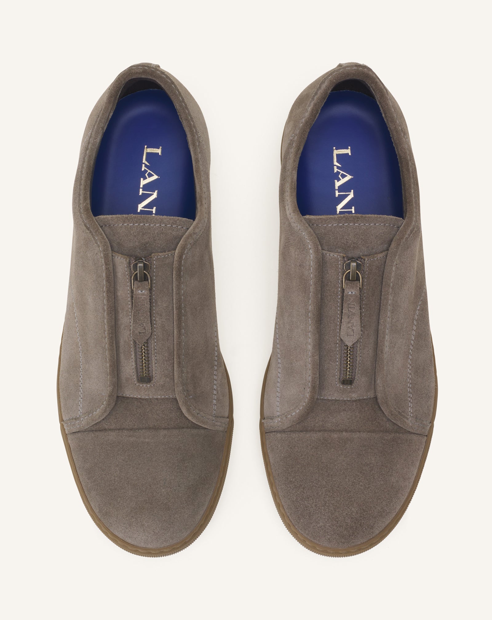 GREEN DBB1 SUEDE ZIP SNEAKERS