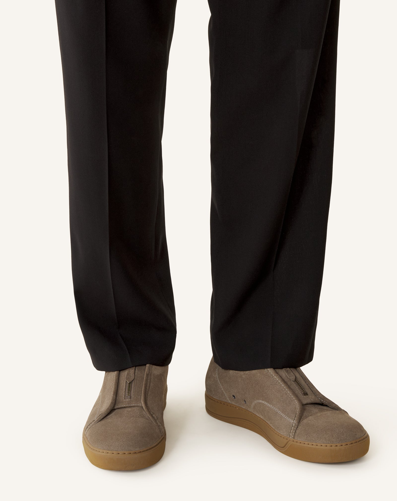 GREEN DBB1 SUEDE ZIP SNEAKERS