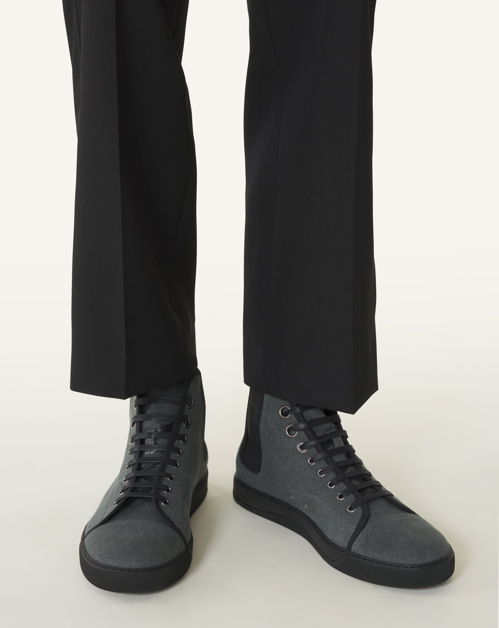 BLACK DBB1 SNEAKERS HIGH TOP IN CANVAS