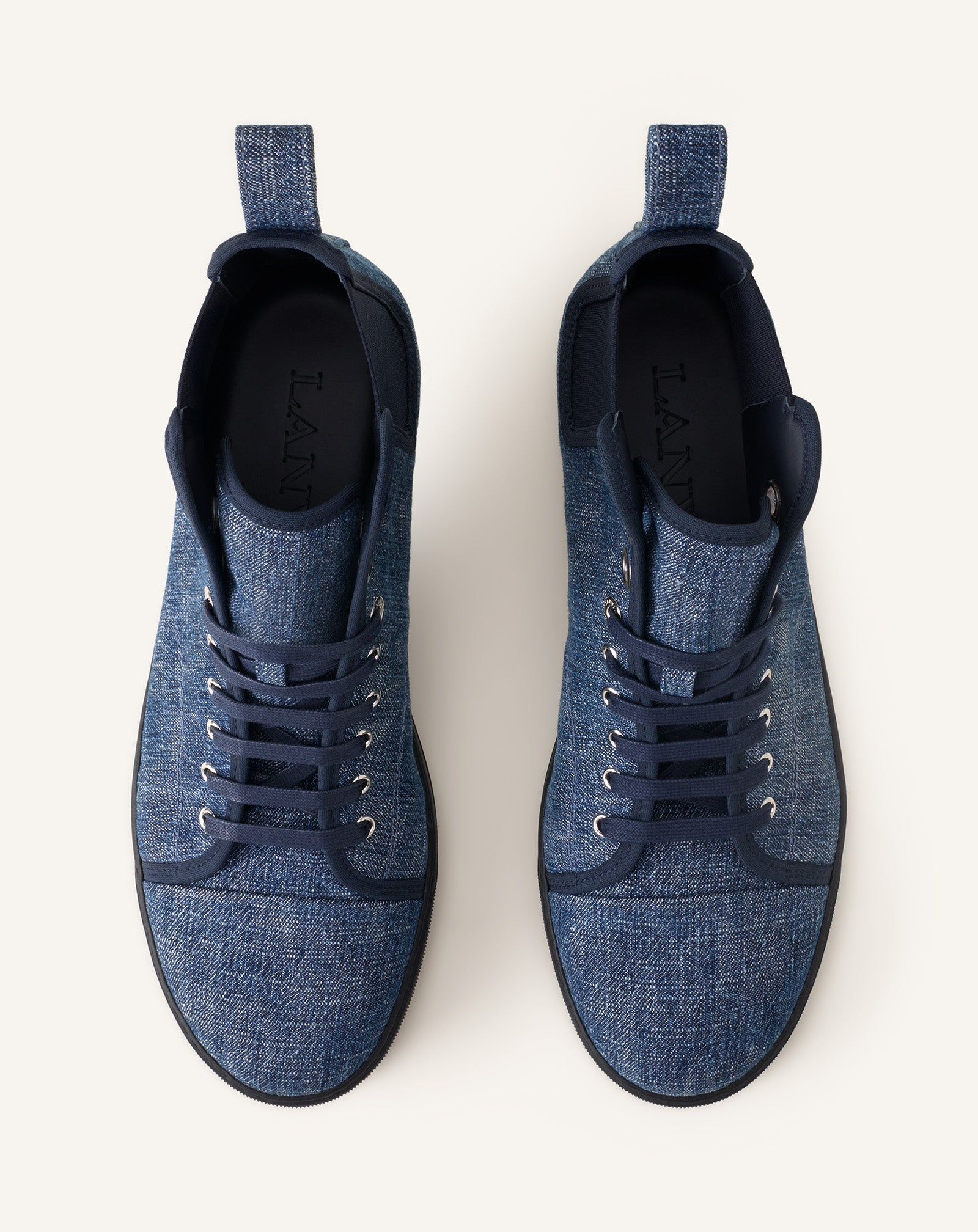 BLUE DBB1 SNEAKERS HIGH TOP IN  DENIM