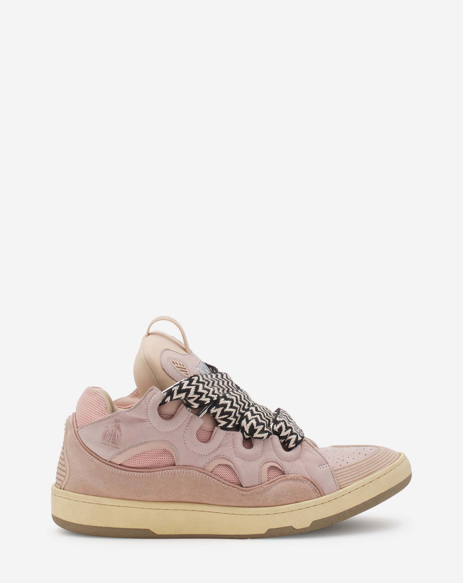 LEATHER CURB SNEAKERS