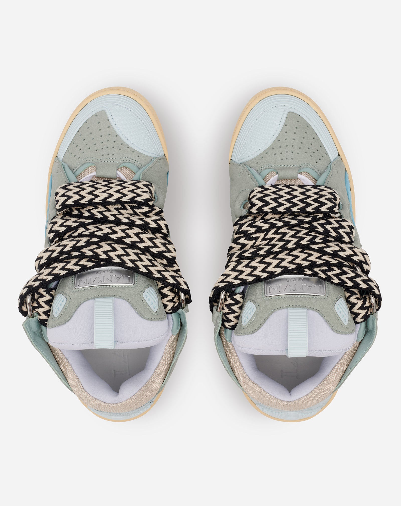 LEATHER CURB SNEAKERS