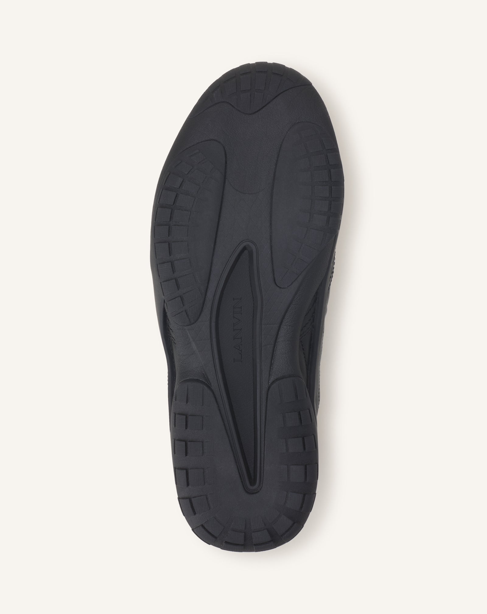 BLACK LNV2 SNEAKERS IN LEATHER