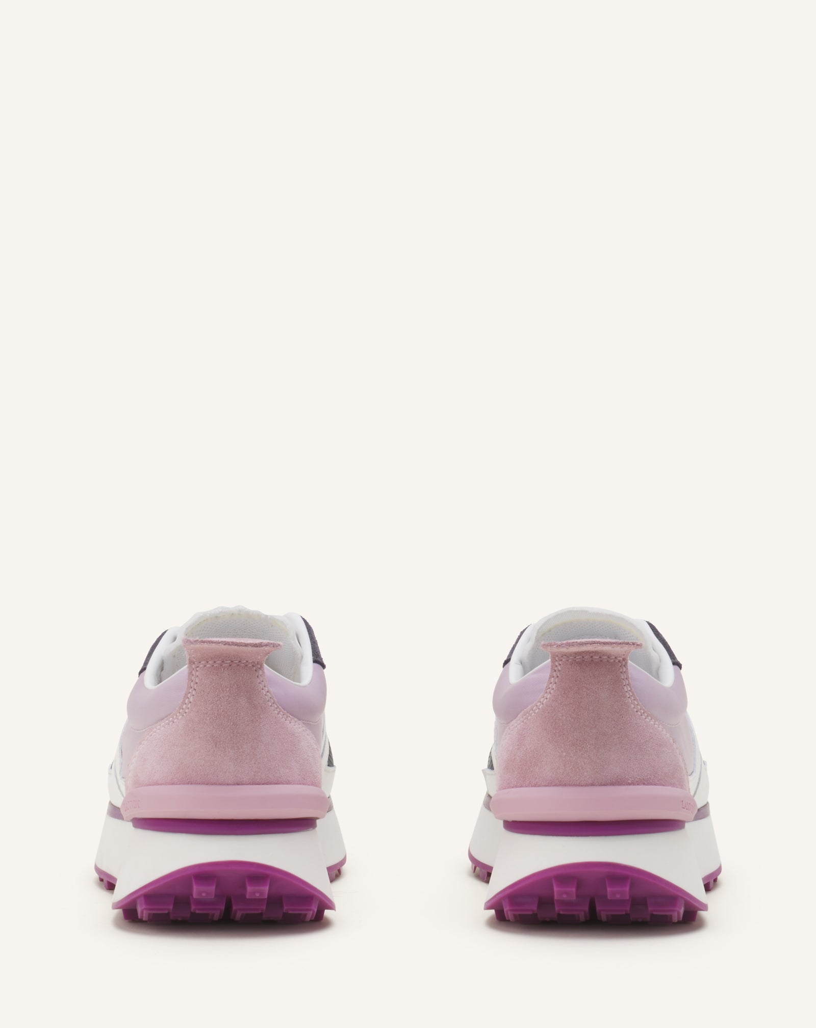 WHITE BUMPR SNEAKERS IN NYLON AND MESH