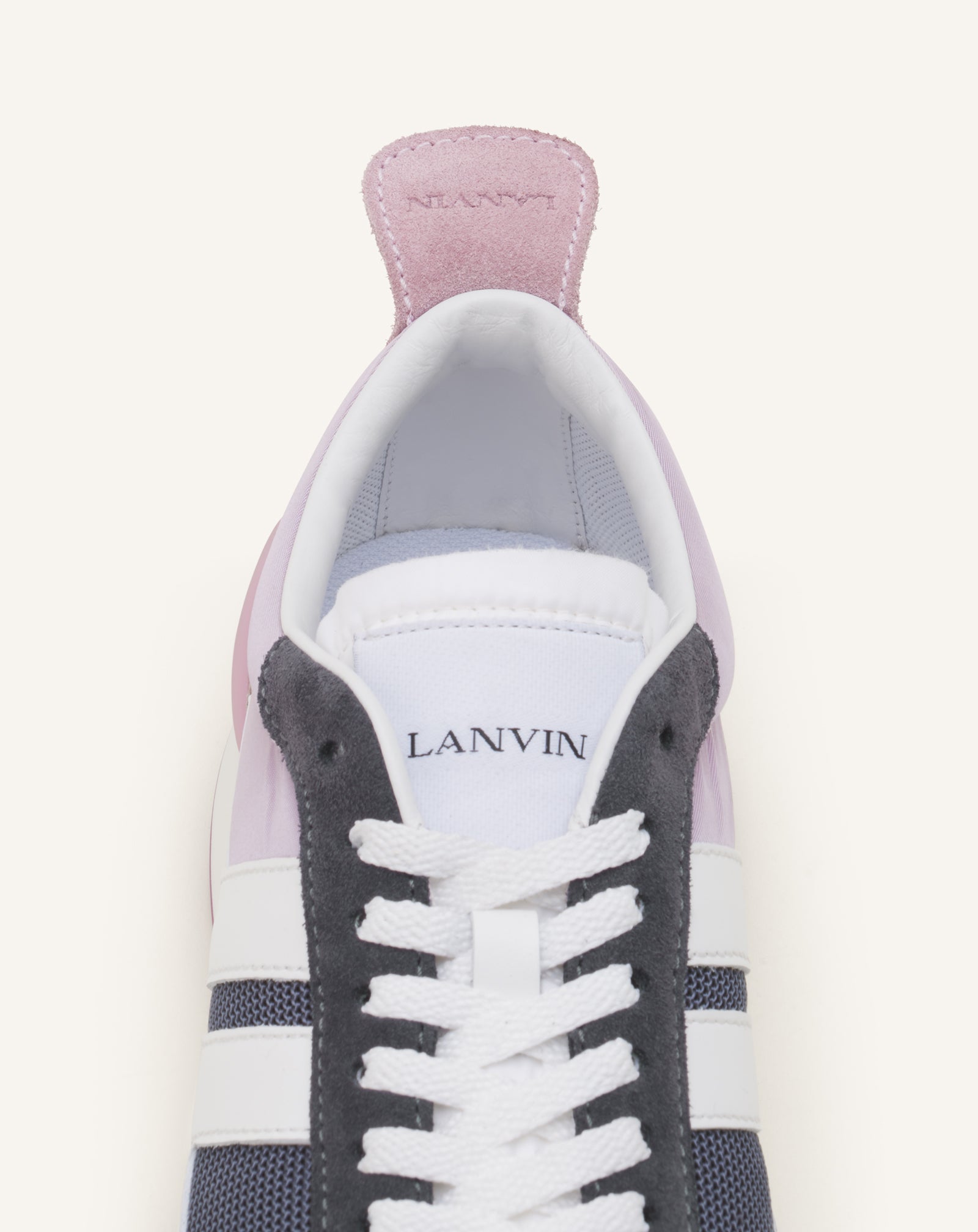 WHITE BUMPR SNEAKERS IN NYLON AND MESH