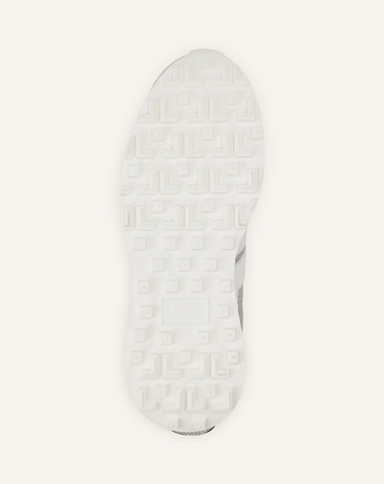 WHITE BUMPR SNEAKERS IN CRINKLED METALLIC LEATHER