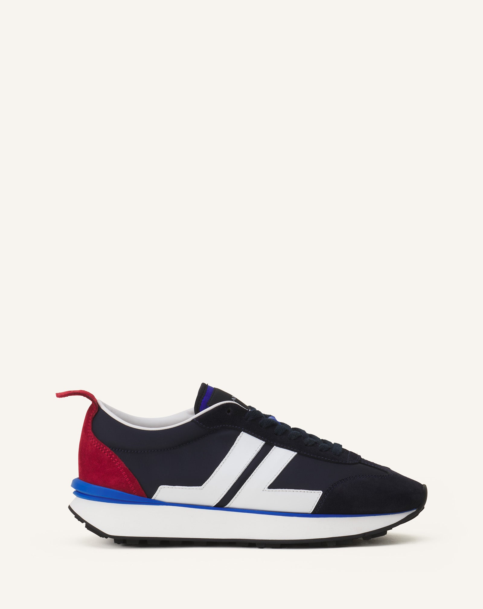 WHITE BUMPR NYLON SNEAKERS