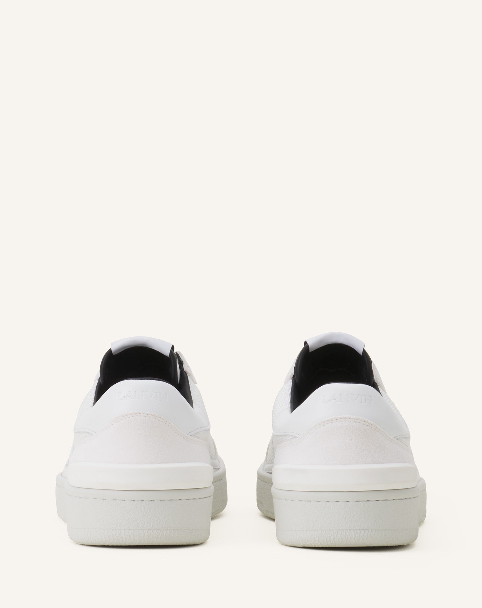 CLAY SNEAKERS IN MESH AND LEATHER