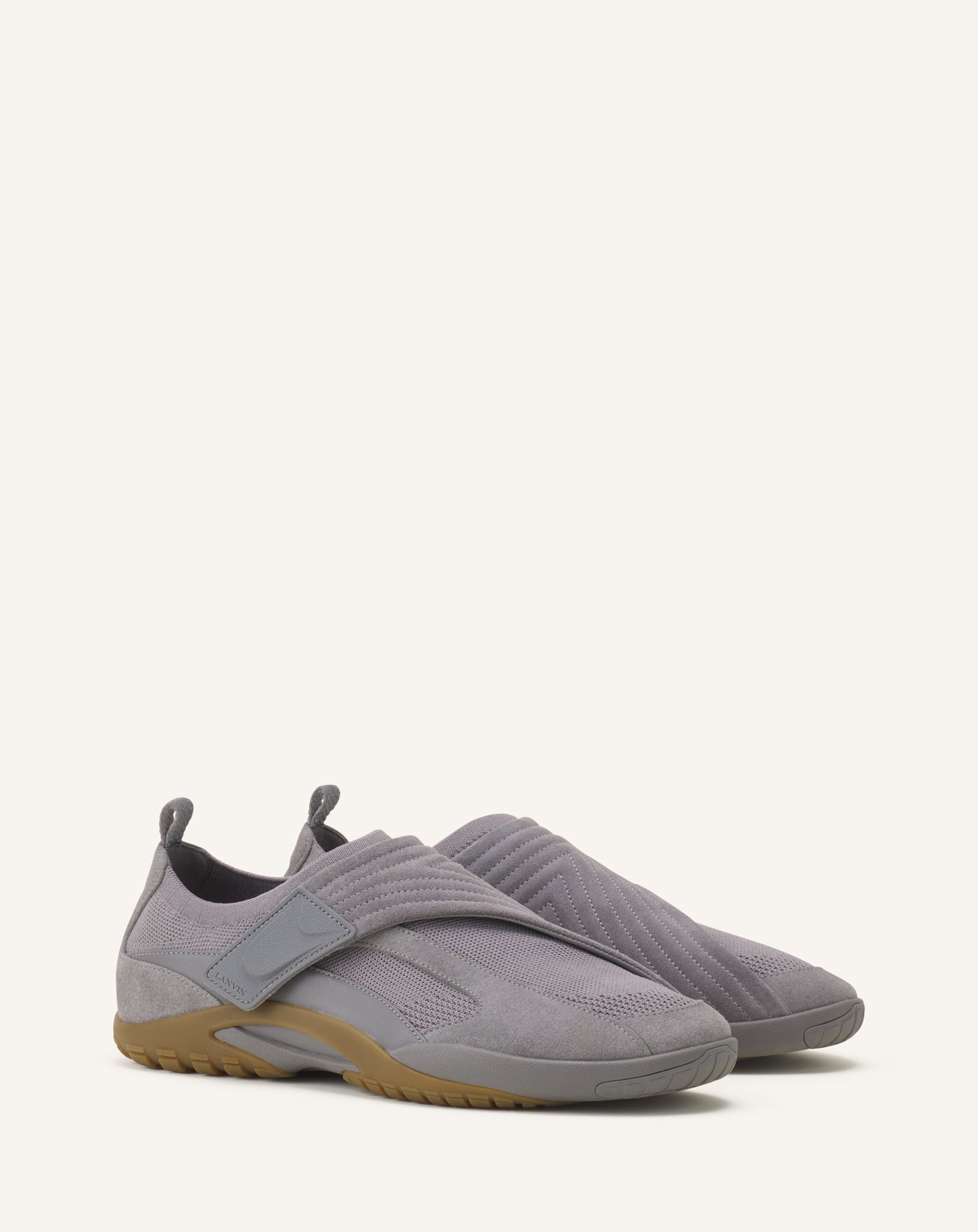 LNV1 KNIT AND SUEDE SNEAKERS