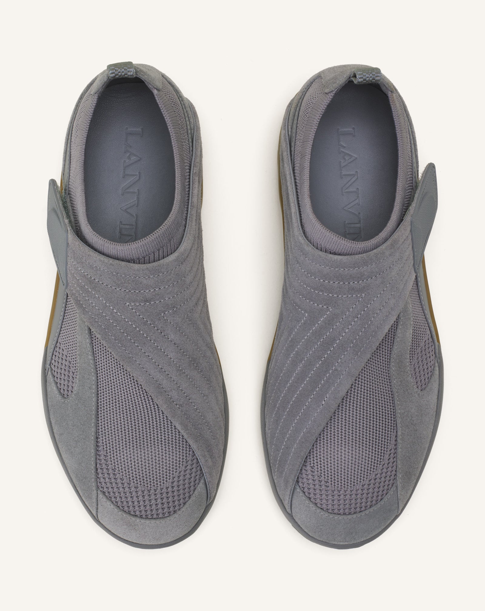 LNV1 SNEAKERS IN KNIT AND SUEDE