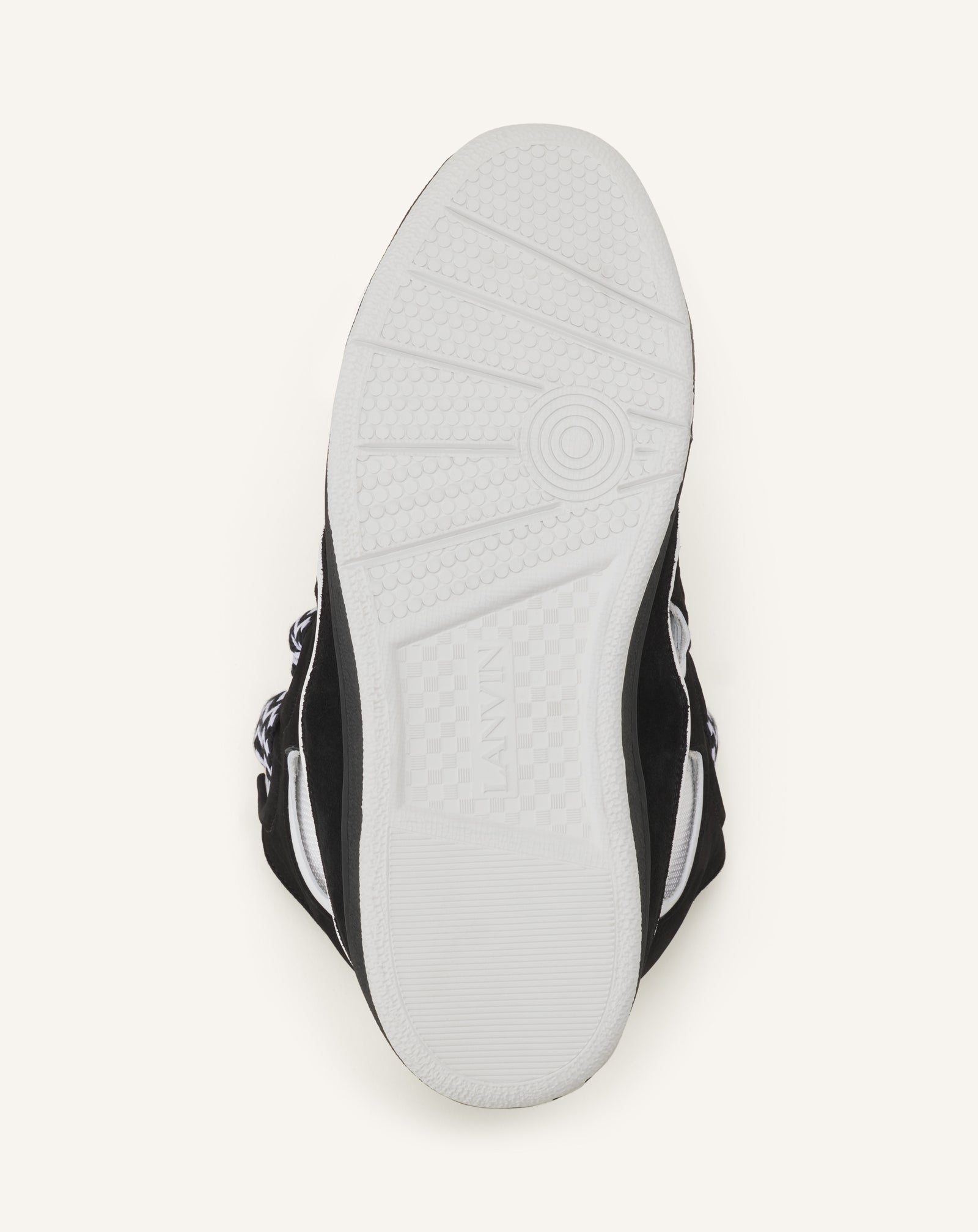 GREY CURB SNEAKERS IN LEATHER