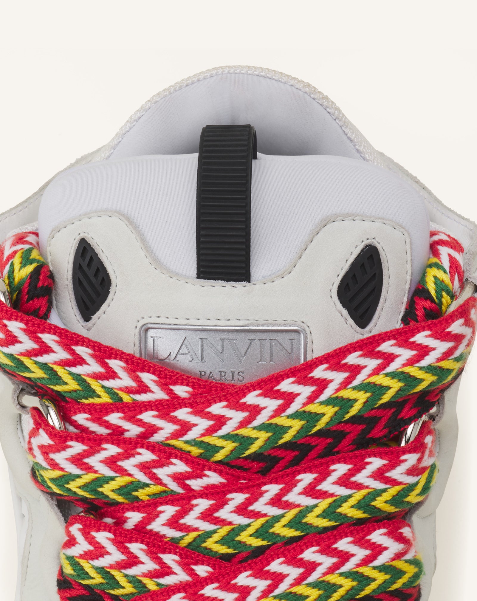 WHITE CURB LEATHER SNEAKERS