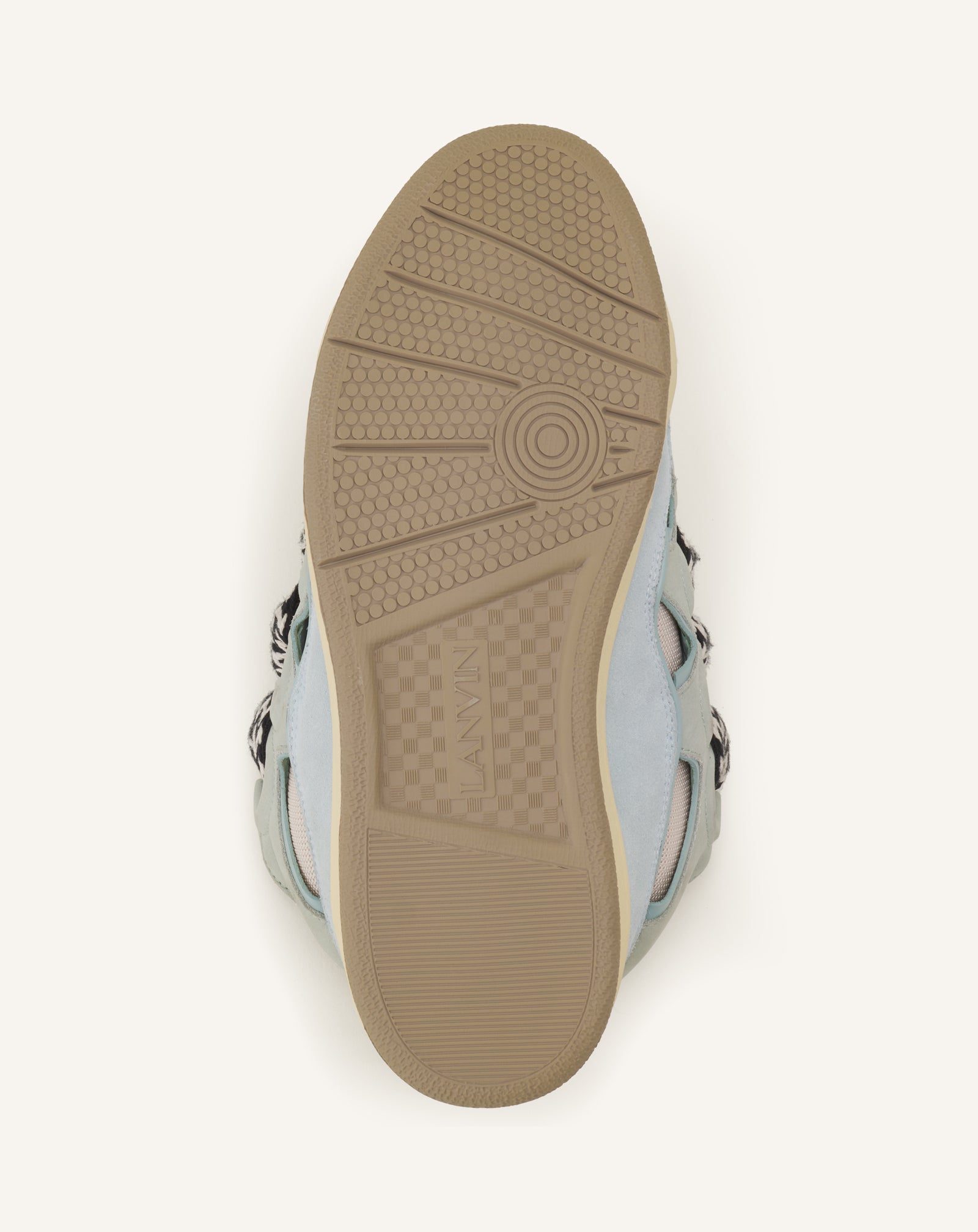 BLUE CURB SNEAKERS IN LEATHER