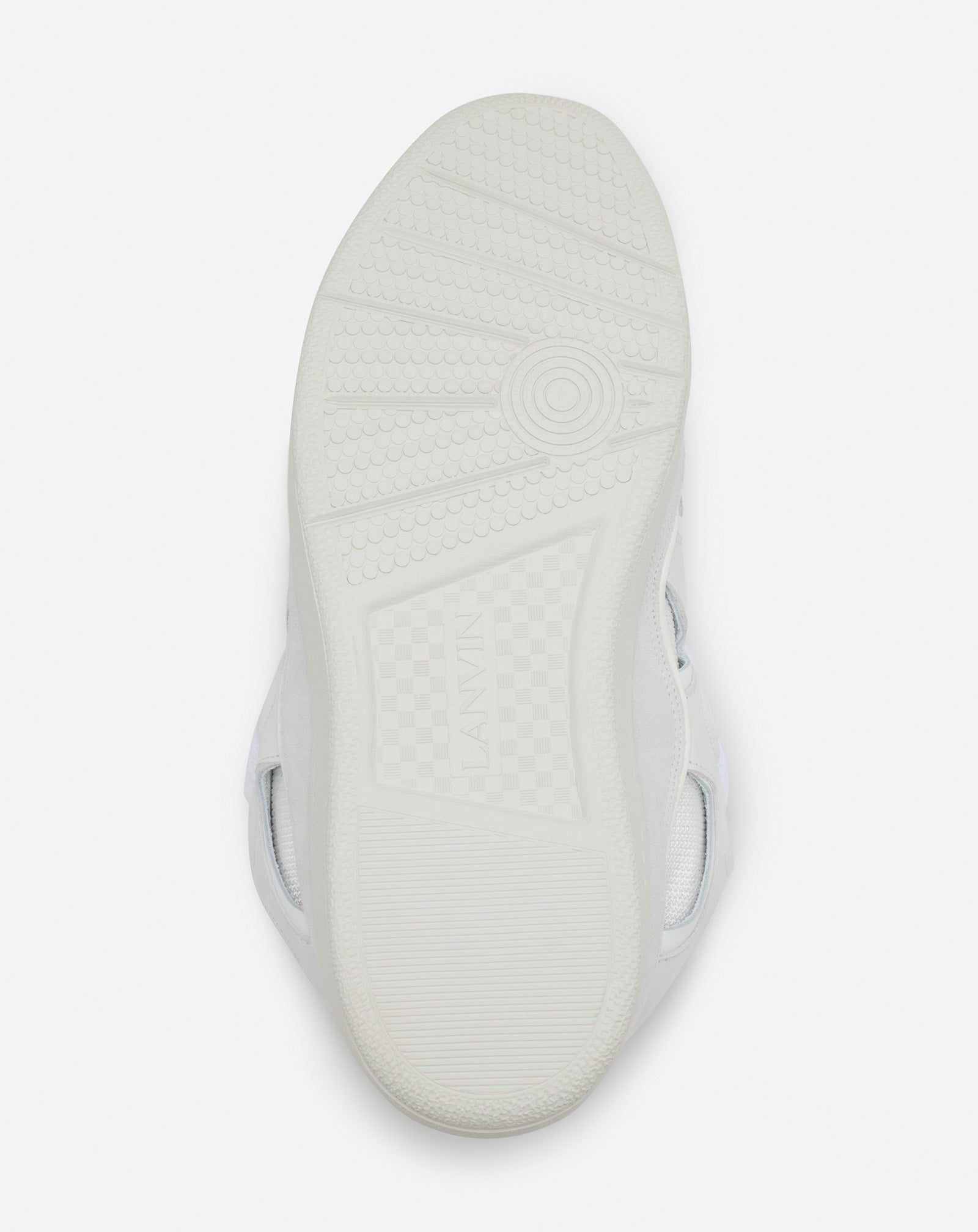 WHITE CURB SNEAKERS IN LEATHER