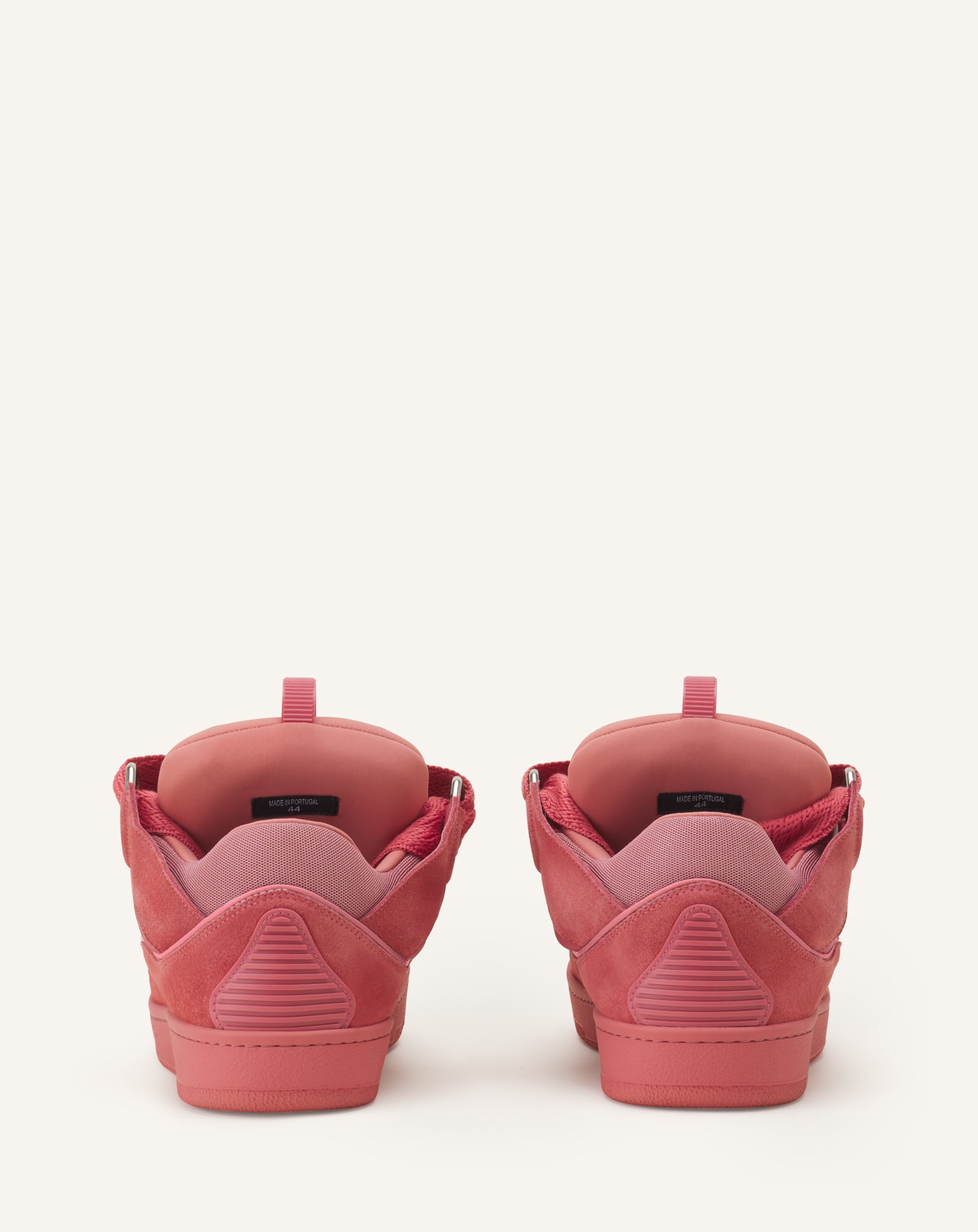 PINK CURB SNEAKERS IN MONOCHROME SUEDE