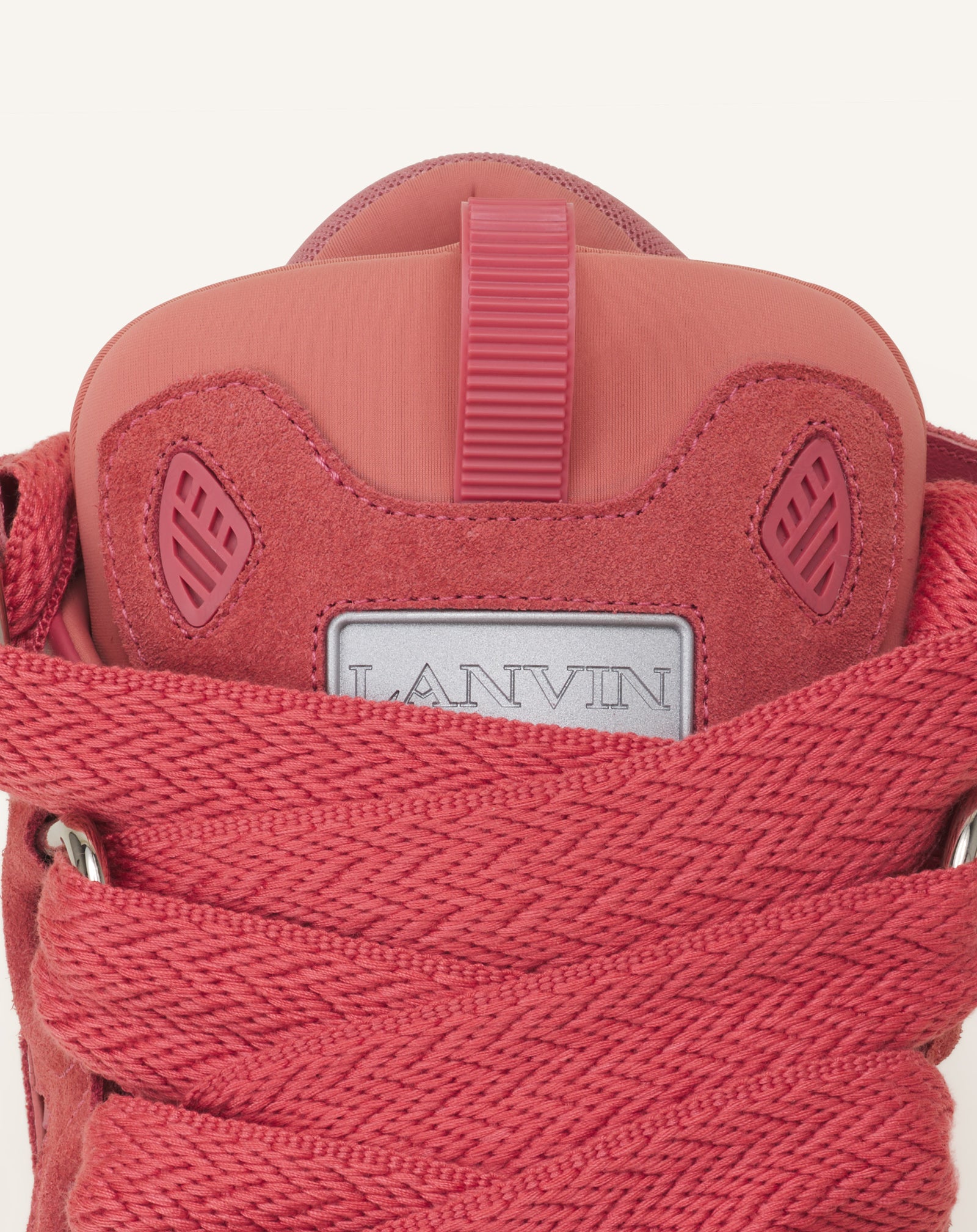 PINK CURB SNEAKERS IN MONOCHROME SUEDE