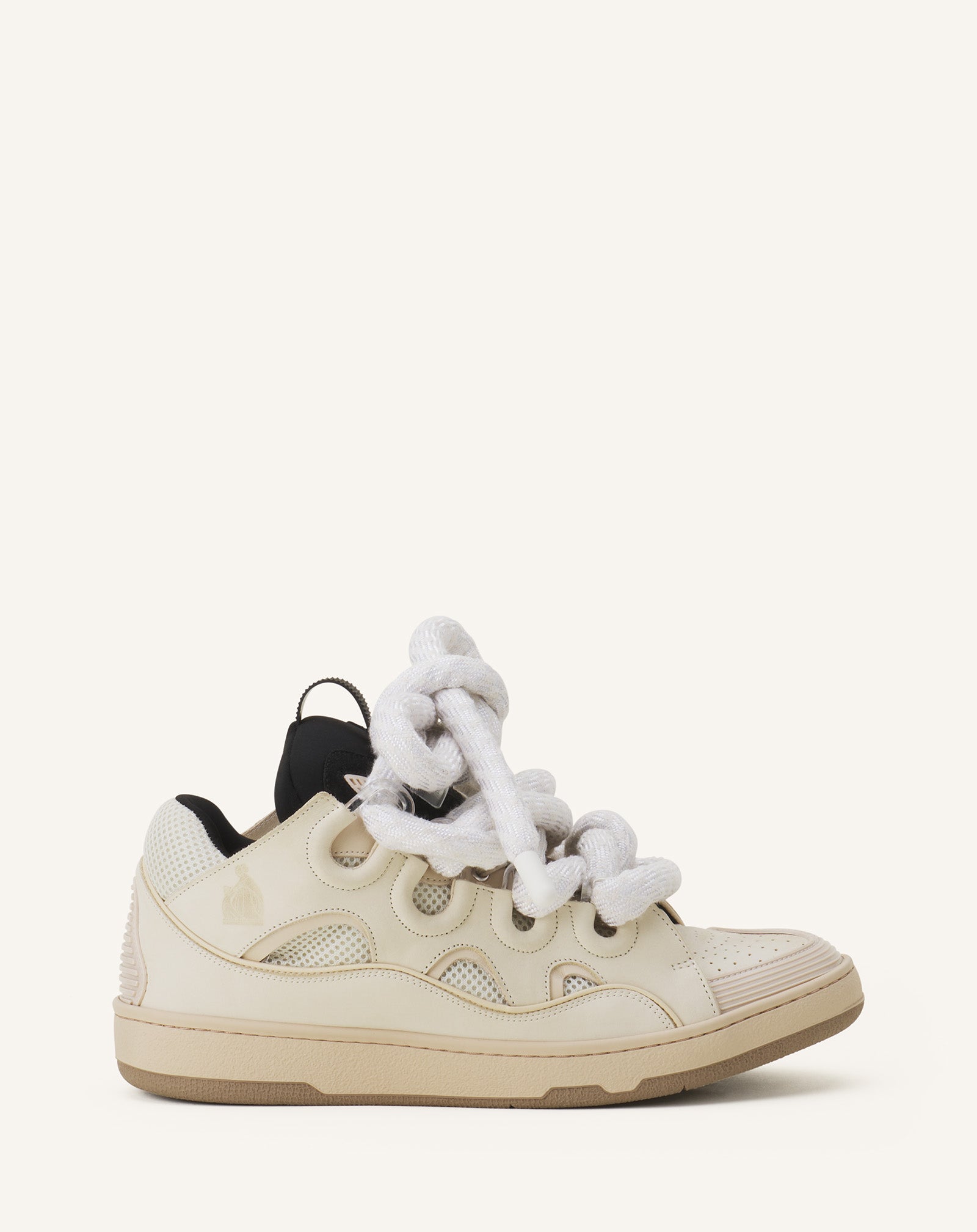 CURB SNEAKERS IN LEATHER WITH SNAKE LACES FU-SKDK12-DRCO-H25051036