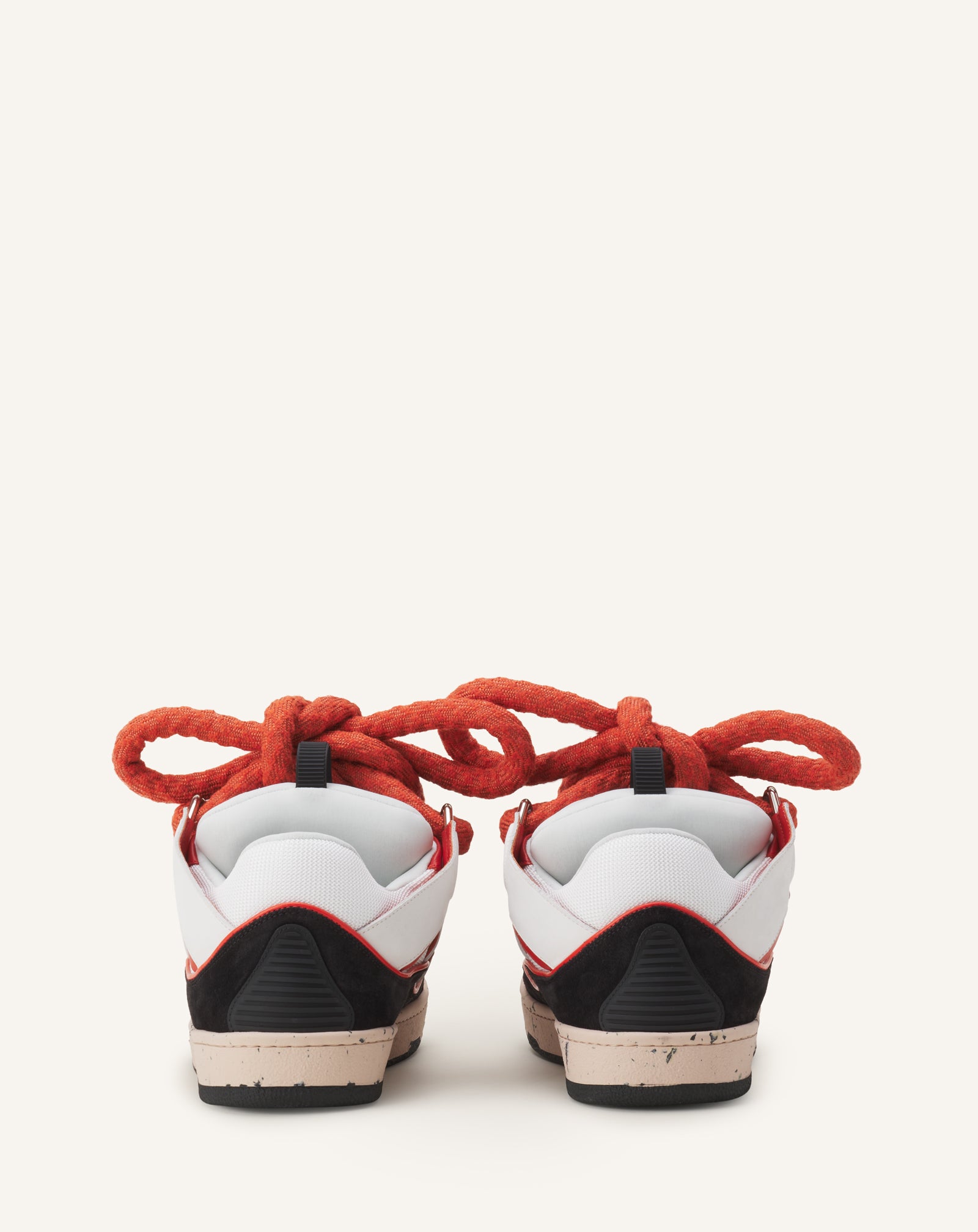 BLACK CURB SNAKE SNEAKERS IN LEATHER