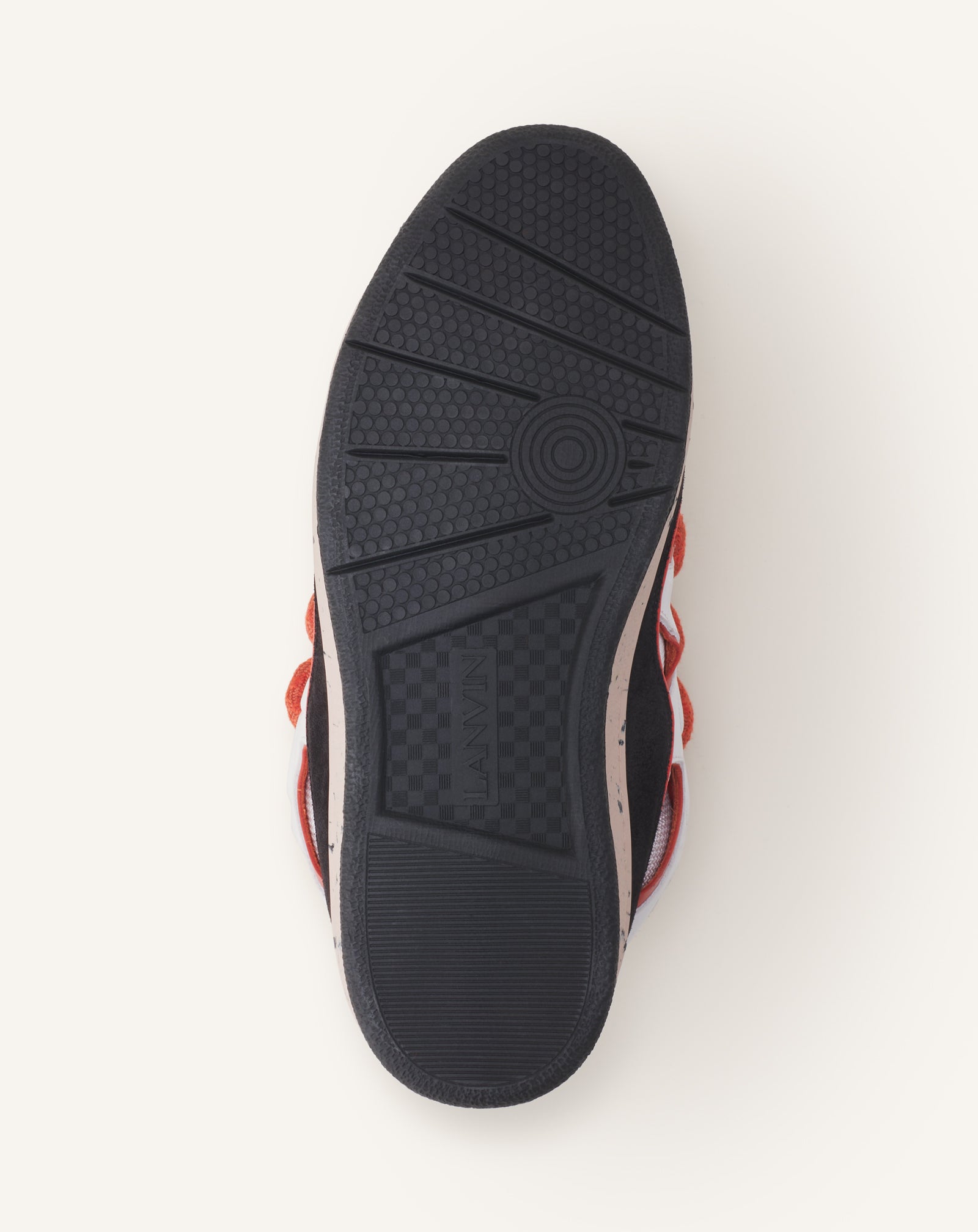 BLACK CURB SNAKE SNEAKERS IN LEATHER