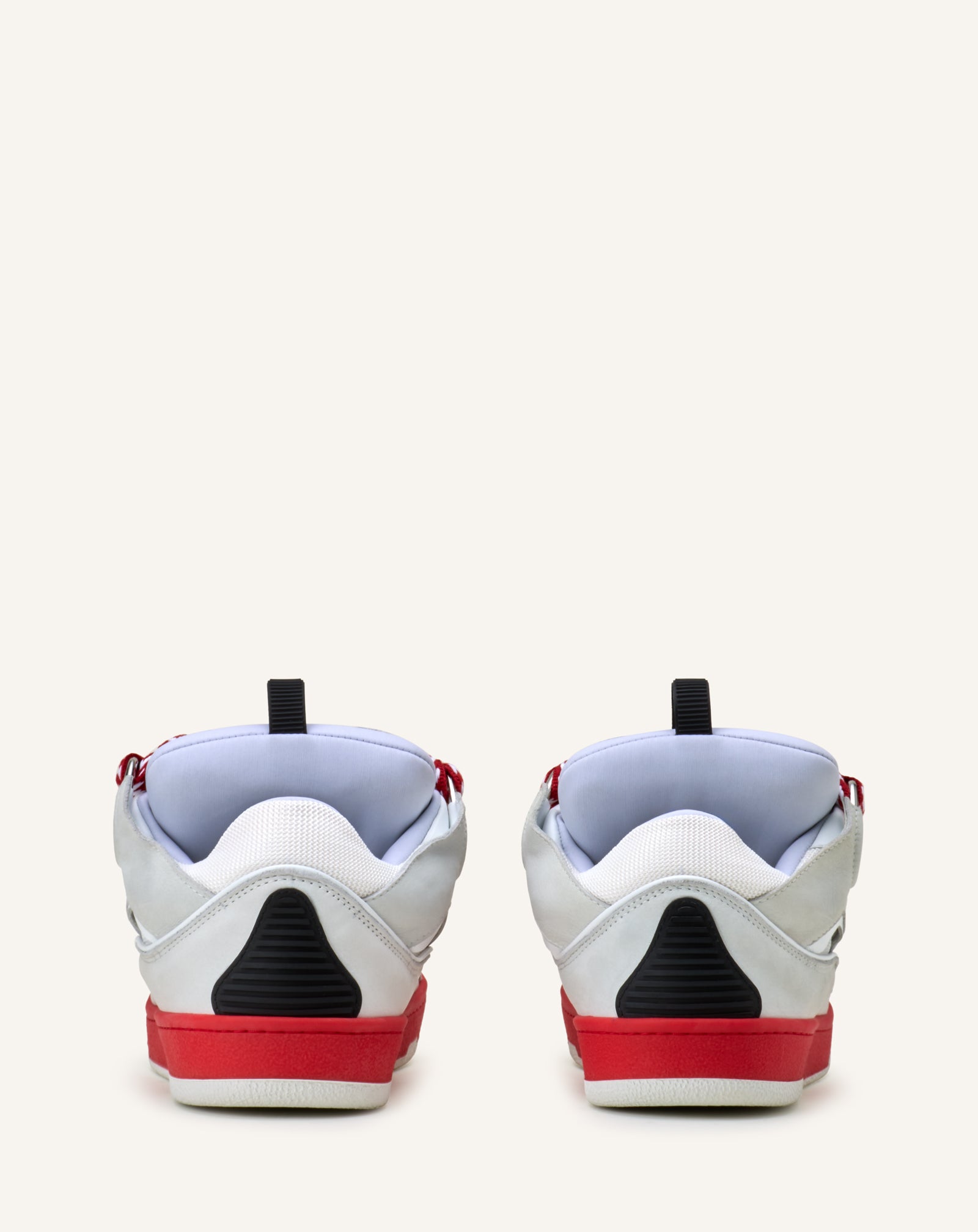 WHITE CURB BICO SNEAKERS IN LEATHER