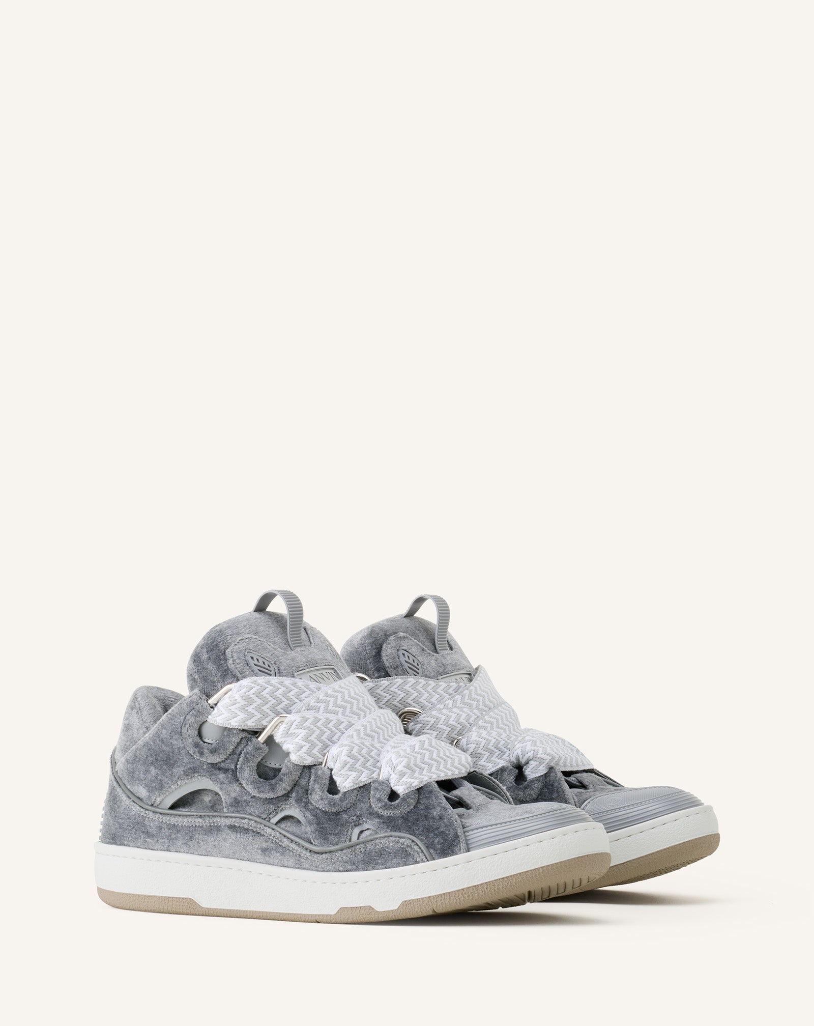 Curb Sneakers En Jersey Grey | Lanvin
