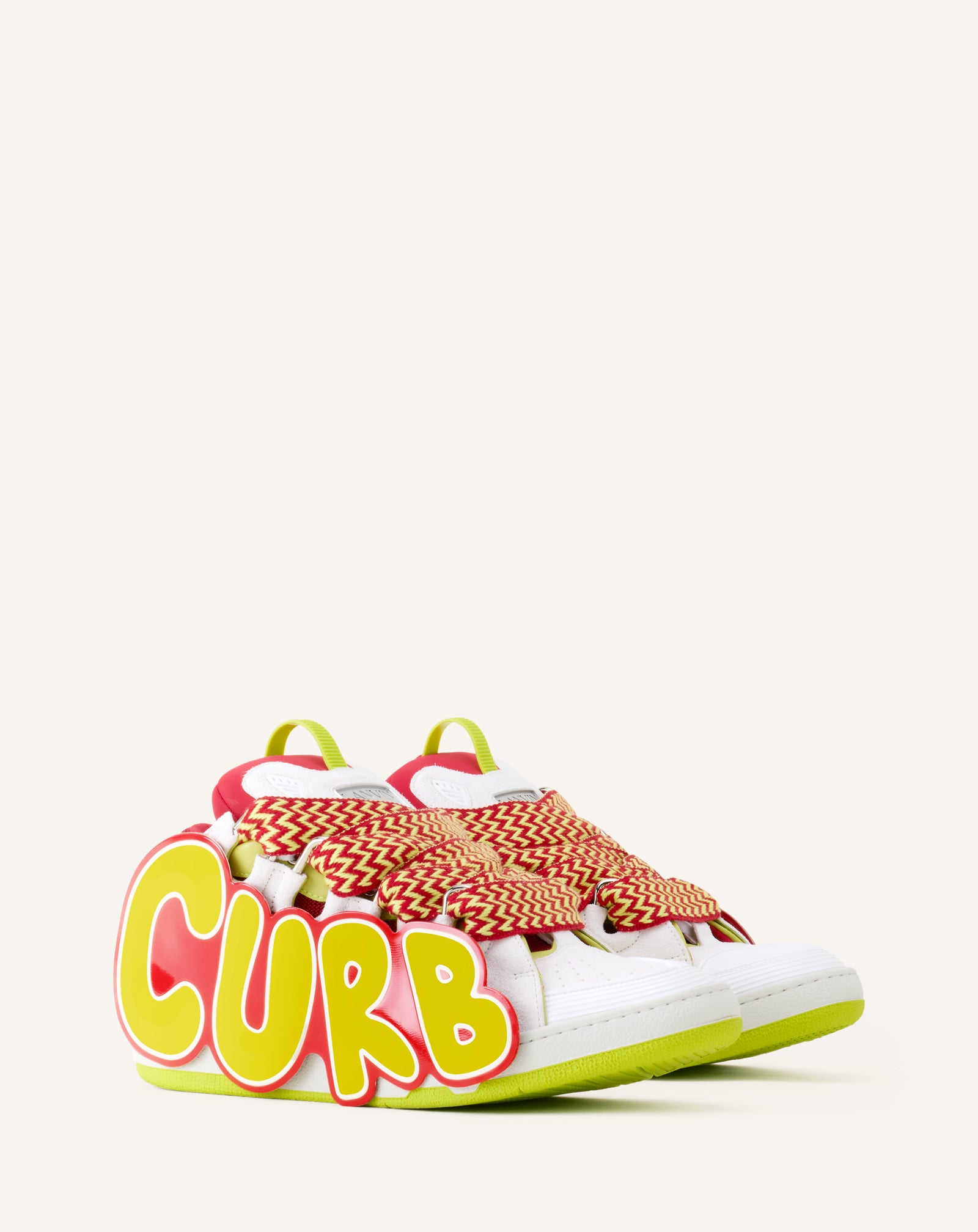 CURB PATCH  SNEAKERS IN LEATHER