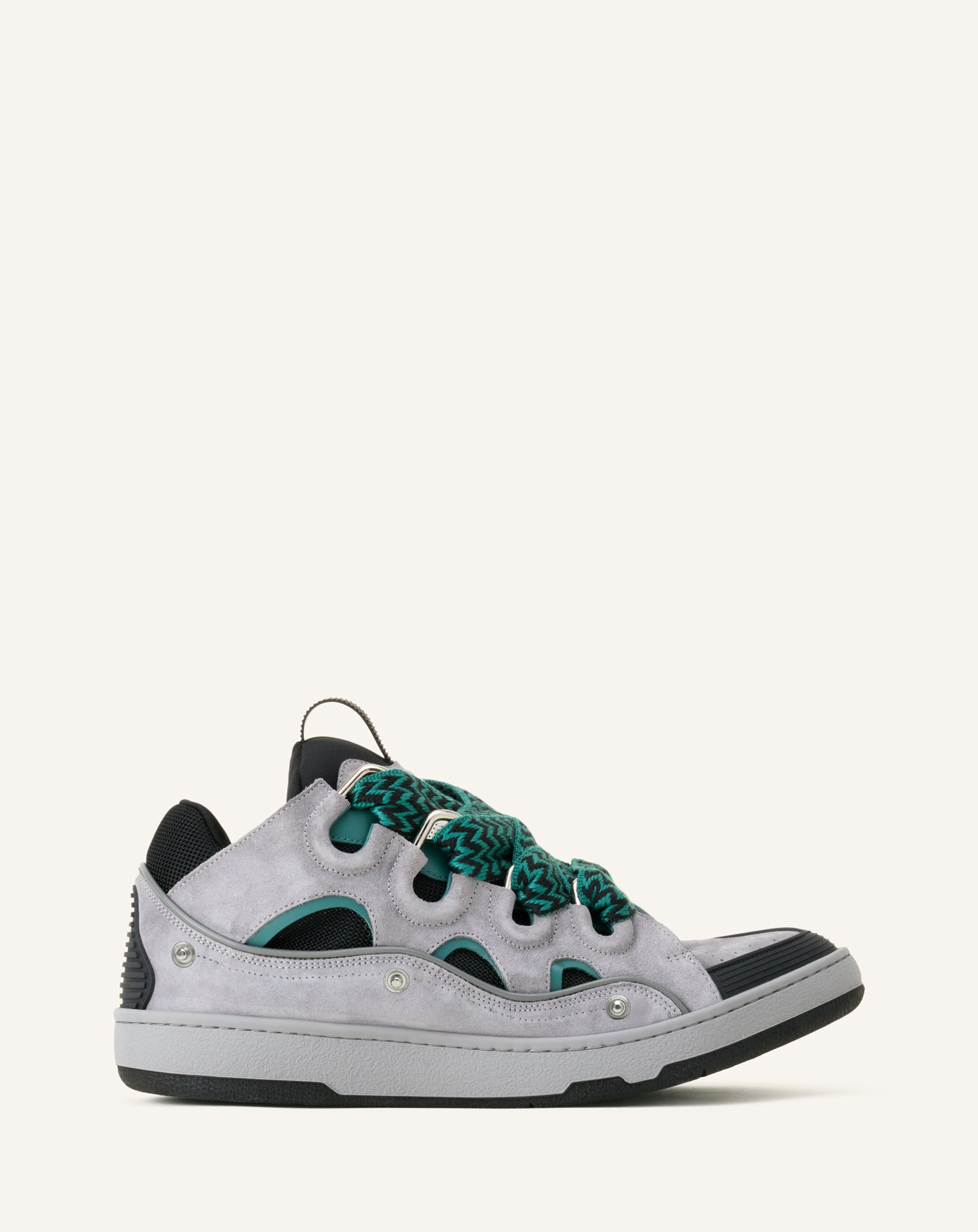 CURB PATCH  SNEAKERS IN LEATHER