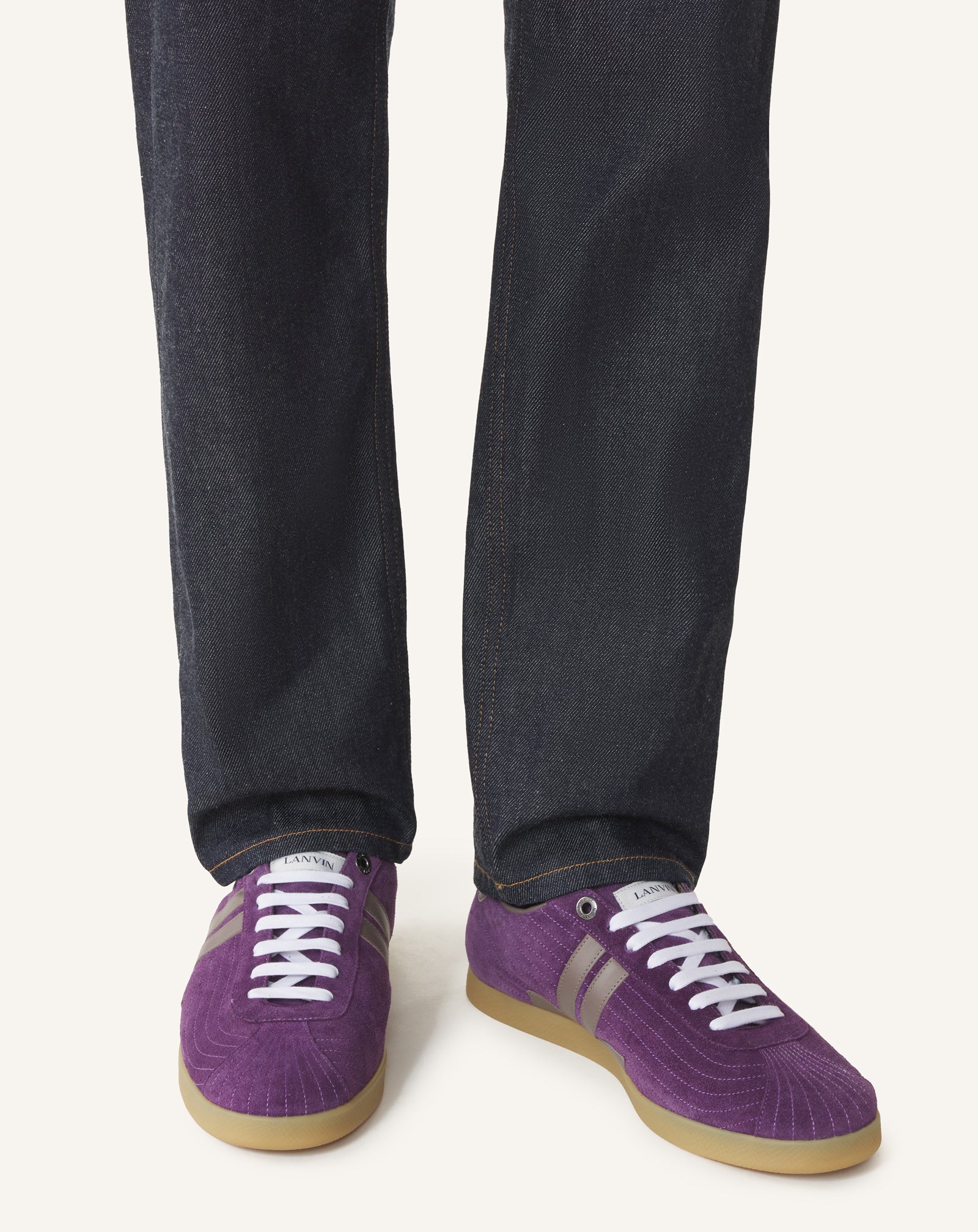 PURPLE SNEAKERS GLEN 2.0 IN LEATHER