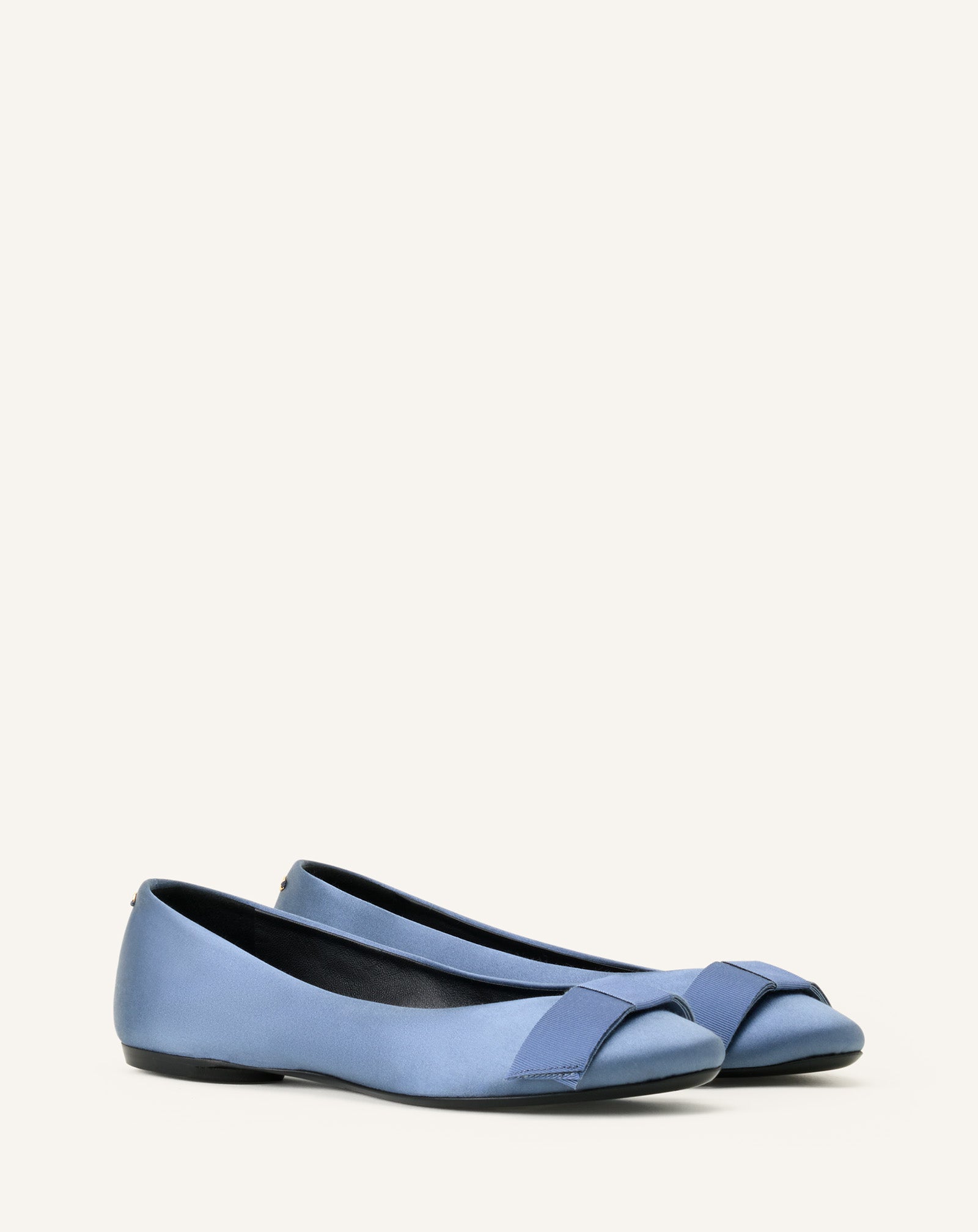 THE BOW BALLERINA FLAT IN SATIN
