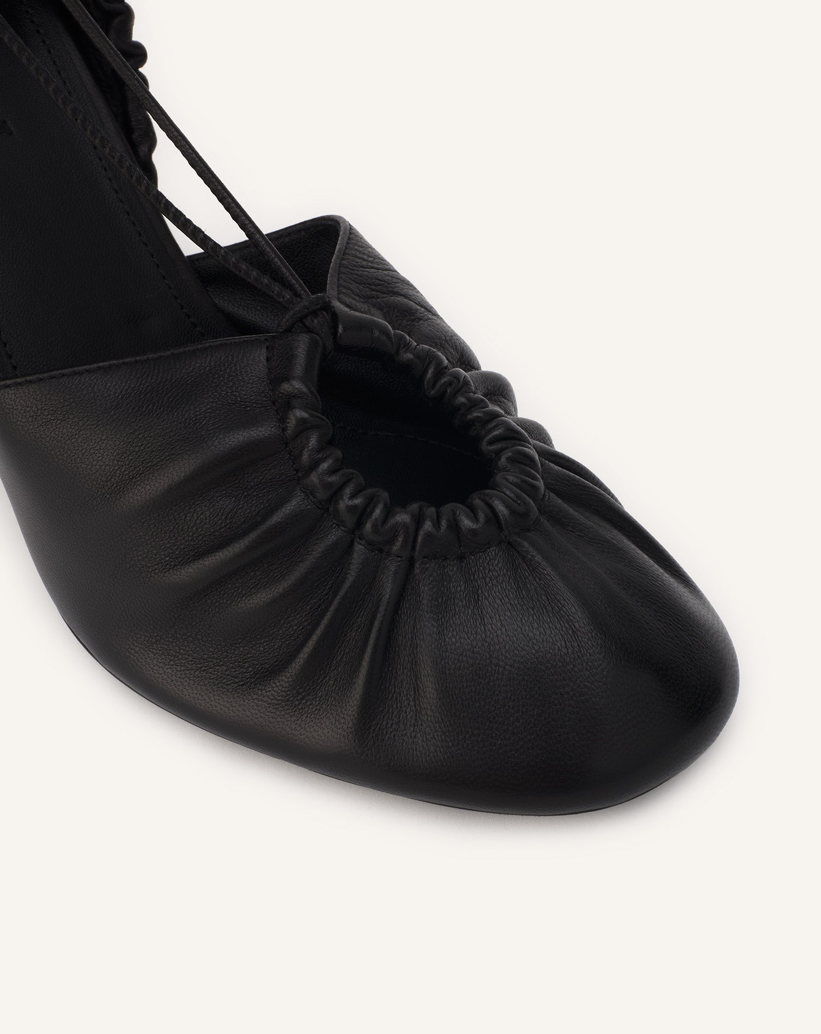 MESURE LACE-UP LEATHER PUMPS