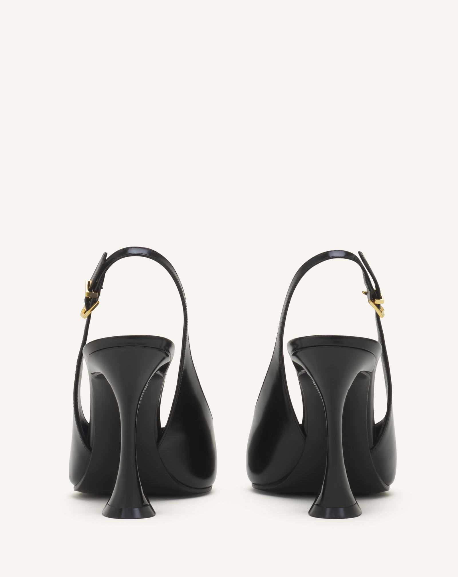 GREY SERENADE SLINGBACK IN LEATHER