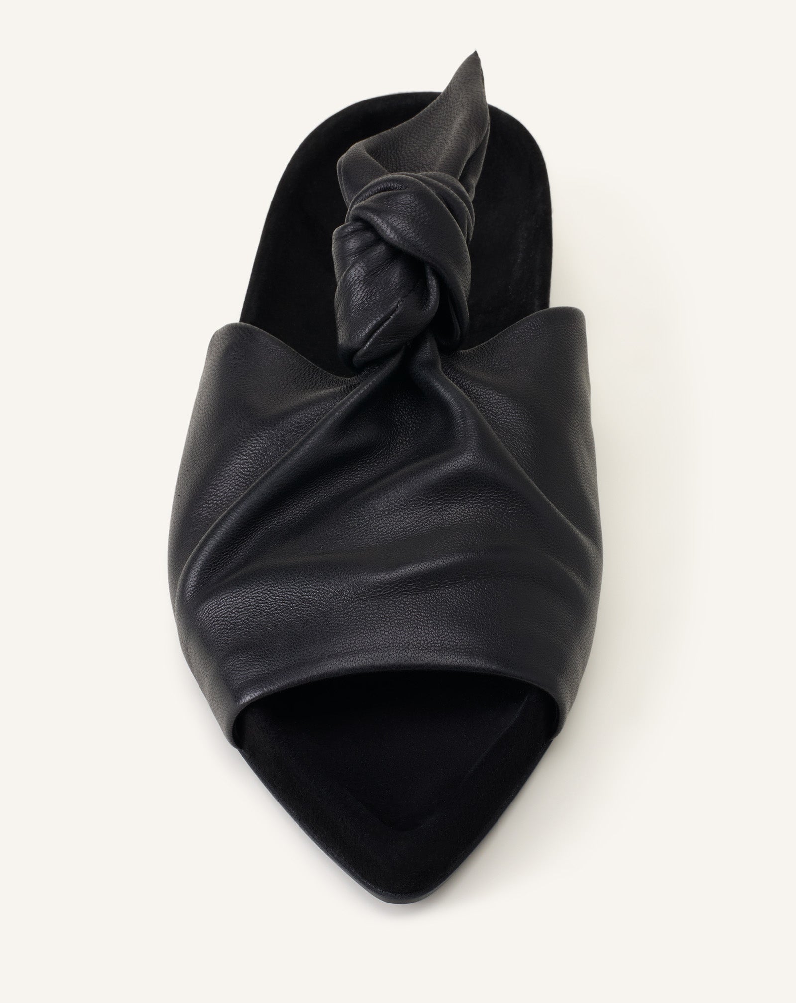 COCOON FLAT LEATHER MULE