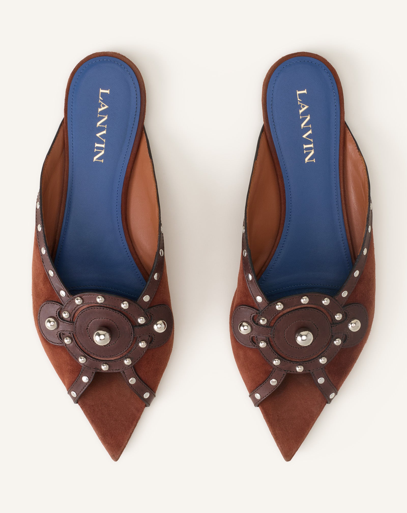 BROWN ECLIPSE FLAT MULE