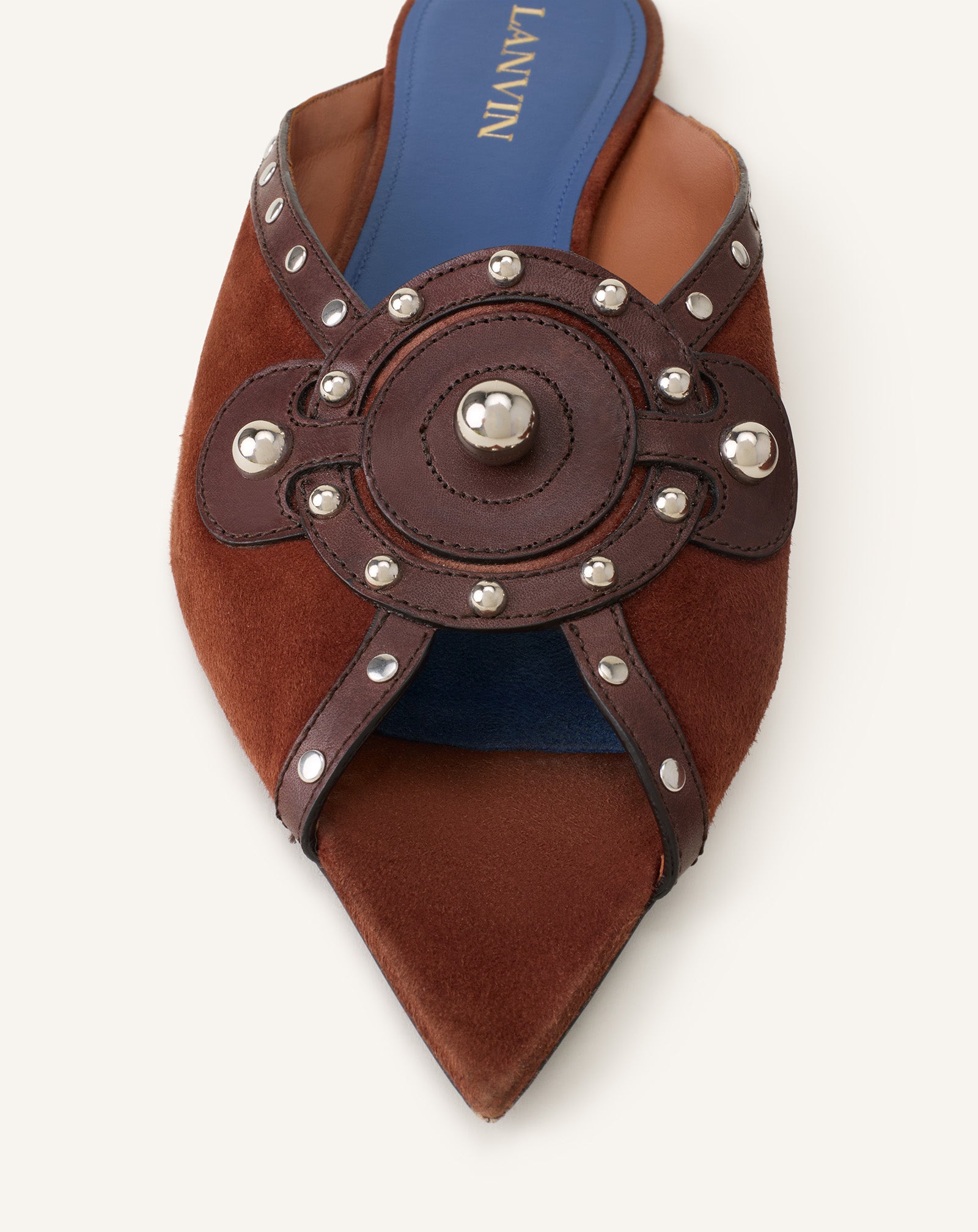 BROWN ECLIPSE FLAT MULE