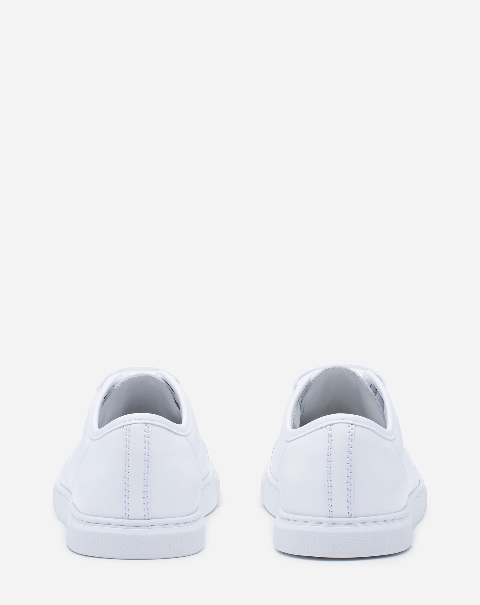 WHITE DBB1 LEATHER SNEAKERS