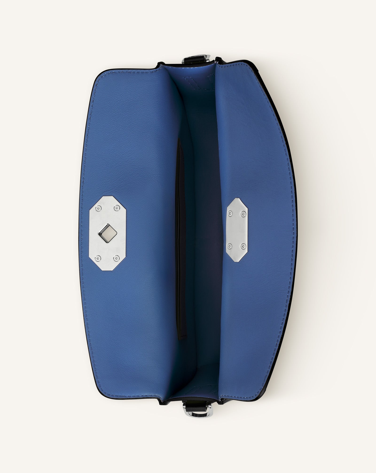 BLACK COMPAGNON CLUTCH BAG IN LEATHER